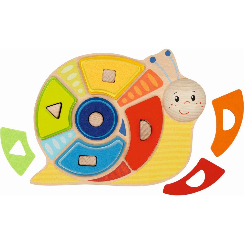 Gollnest & Kiesel Spiel Goki - Farben- und Formensortierspiel Schnecke - 16tlg.