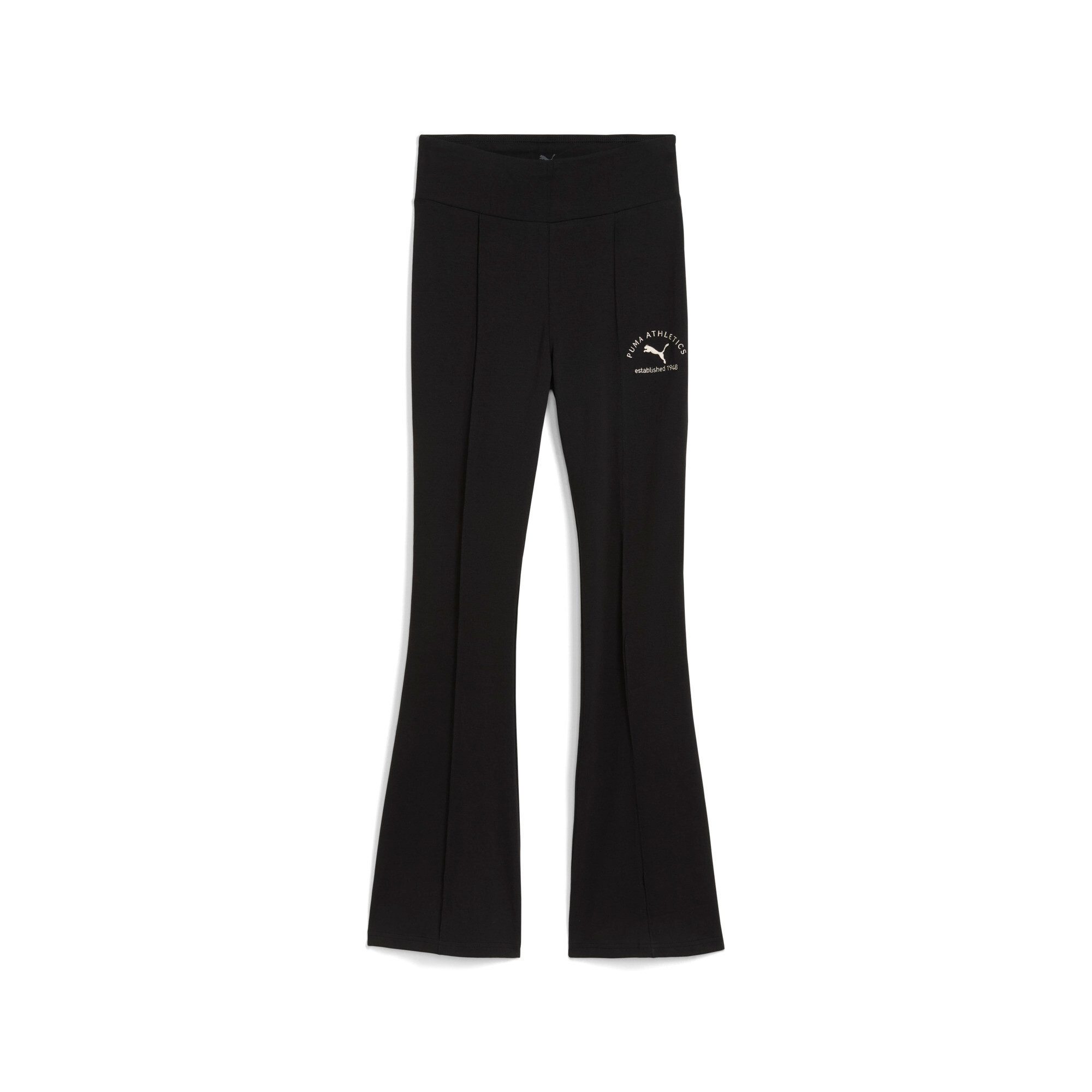PUMA Leggings CLASS HIGH-WAIST FLARED LEGGINGS aus Baumwolle und Elasthan, sportlicher Stil, schmale Passform