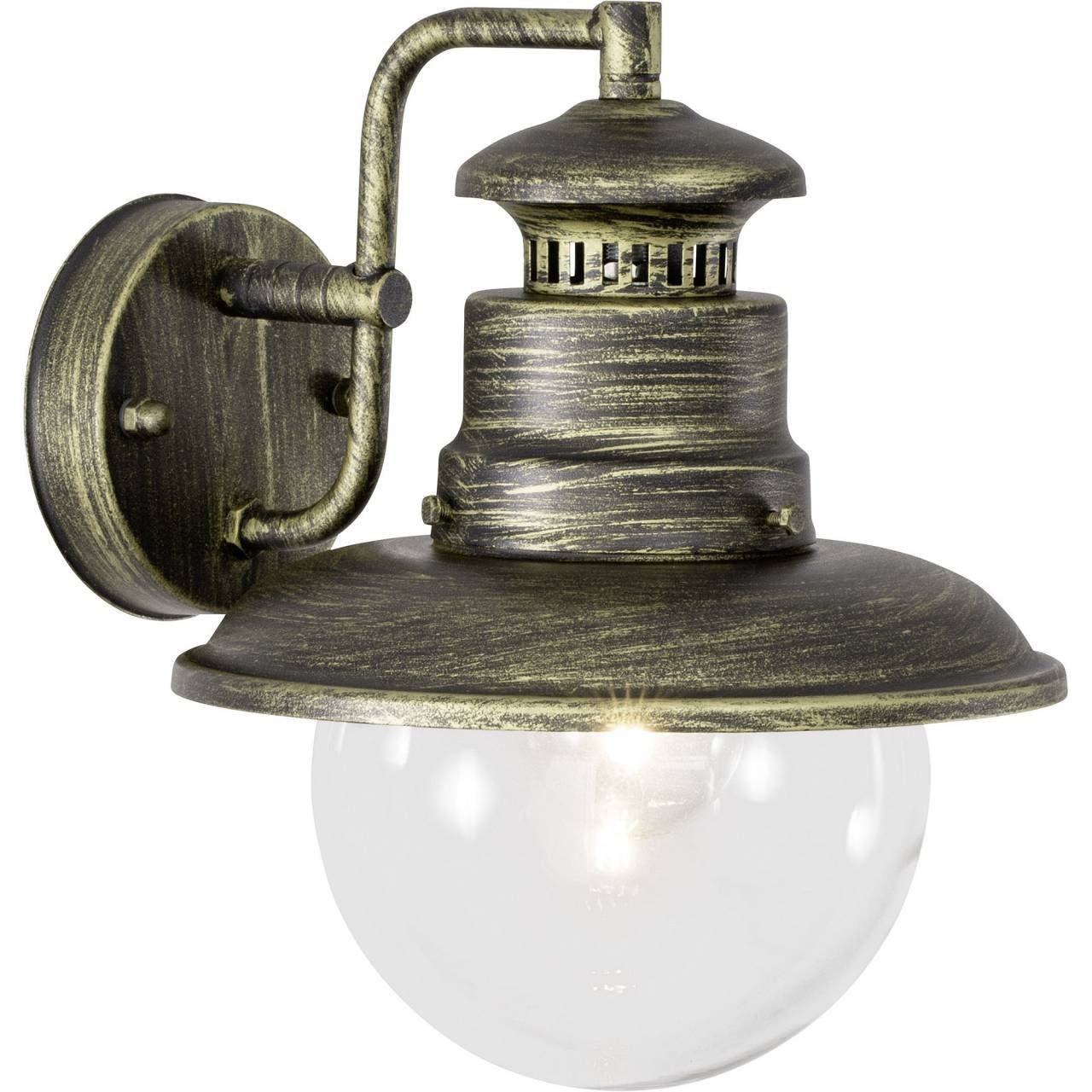 Brilliant Lampe Außen-Wandleuchte E27, gold g Außenwandleuchte Artu A60, 60W, schwarz Artu, hängend LED 1x