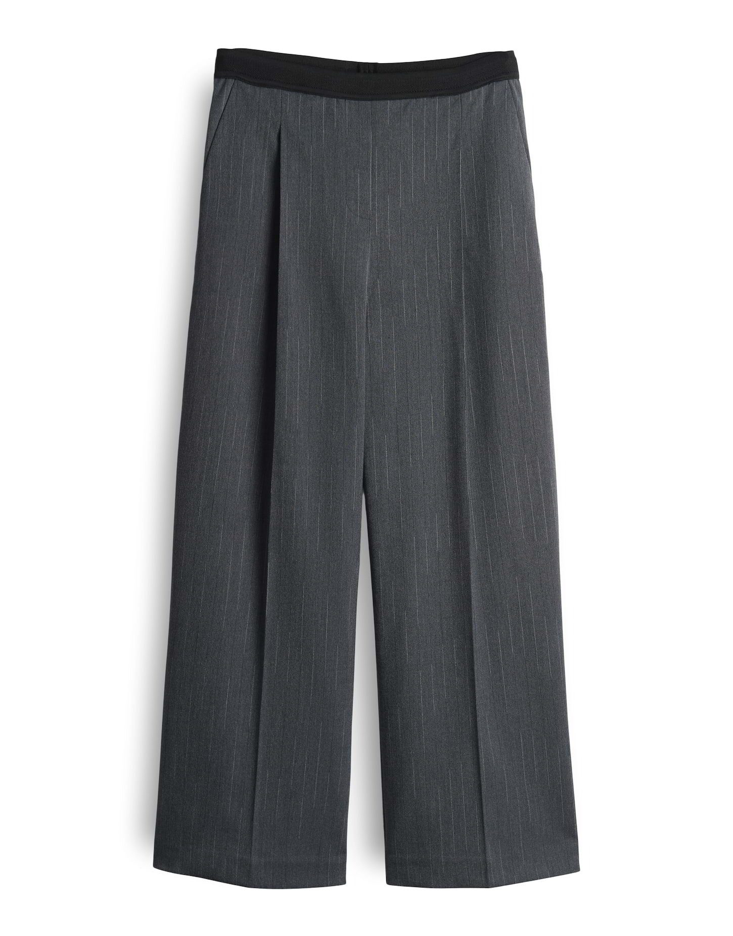 OPUS Culotte MOZY LANE mit feinem Nadelstreifen Cropped, französische Eingrifftaschen, elastischer Gummibund