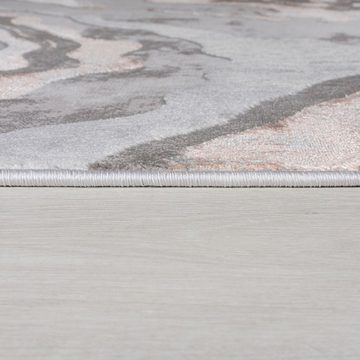 Läufer Marbled, FLAIR RUGS, rechteckig, Höhe: 12 mm, dezenter Glanz, mehrfarbig, modernes Marmor-Design, Teppichläufer