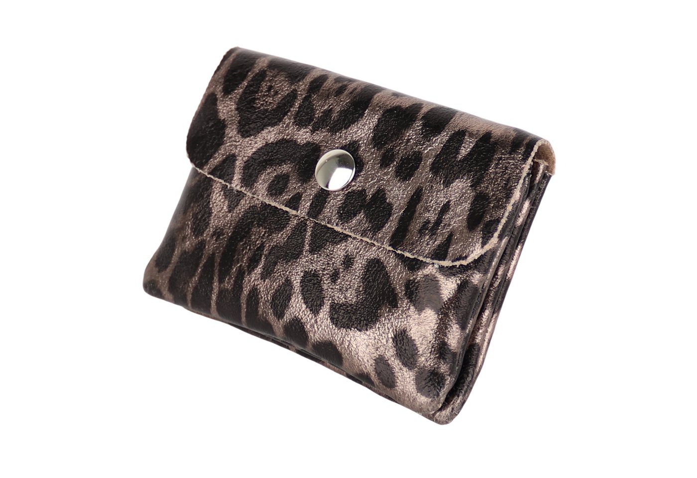 MIRROSI Mini Geldbörse Kleines Mittelgroßes Portemonnaie MADE IN ITALY Echtleder (11x8x2cm BxHxT), viele tolle Trendfarben zur Auswahl, leicht