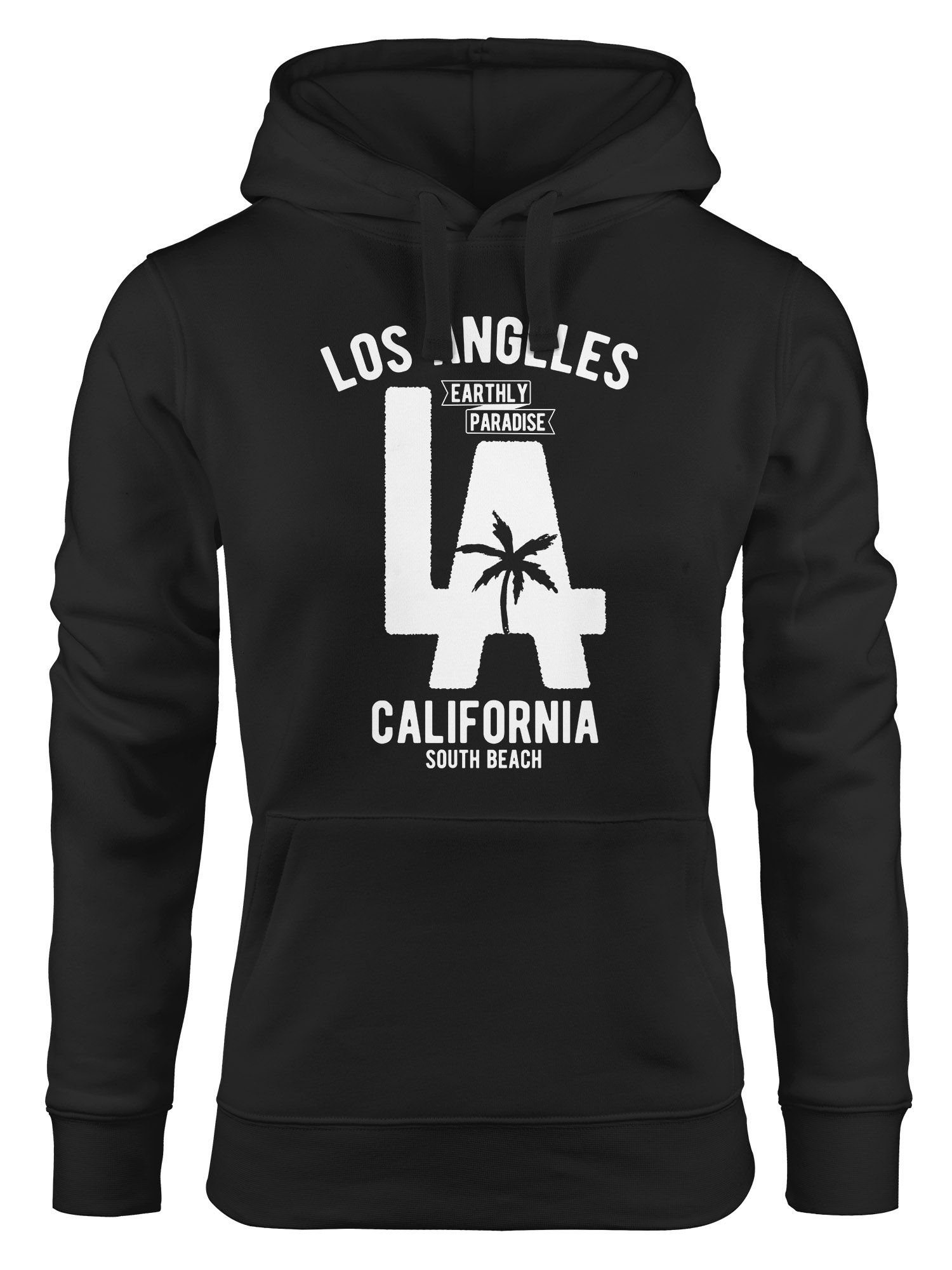 Neverless Hoodie Hoodie Damen Los Angeles California LA Palme Sweatshirt Kapuze Hoody Neverless®