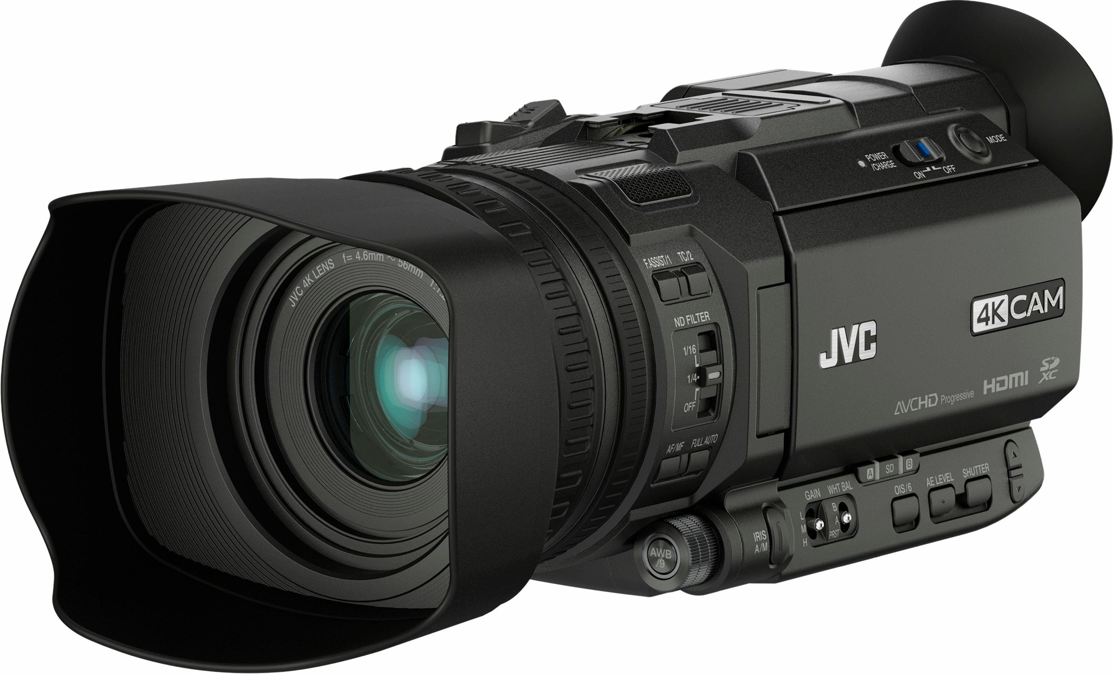 JVC GY-HM170E Camcorder (4K Ultra HD, 12x opt. Zoom, Bildstabilisator)