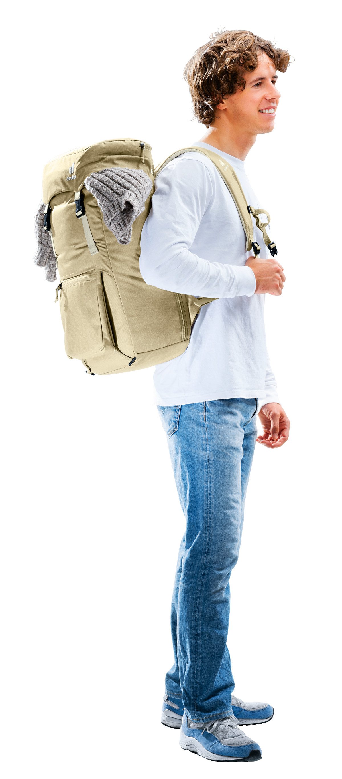 deuter Freizeitrucksack WALKER 24 L, 24 Liter Volumen, abnehmbare Fronttasche (Crossbody-Bag)