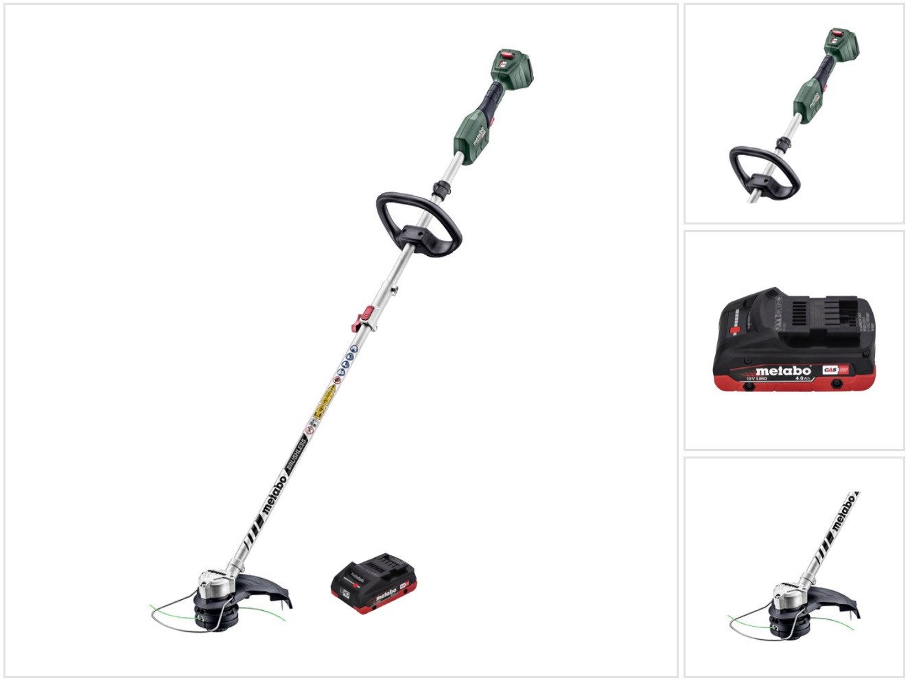 metabo Akku-Rasentrimmer RTD 18 LTX BL 30 Akku Rasentrimmer 18 V 30 cm Brushless + 1x Akku 4,0