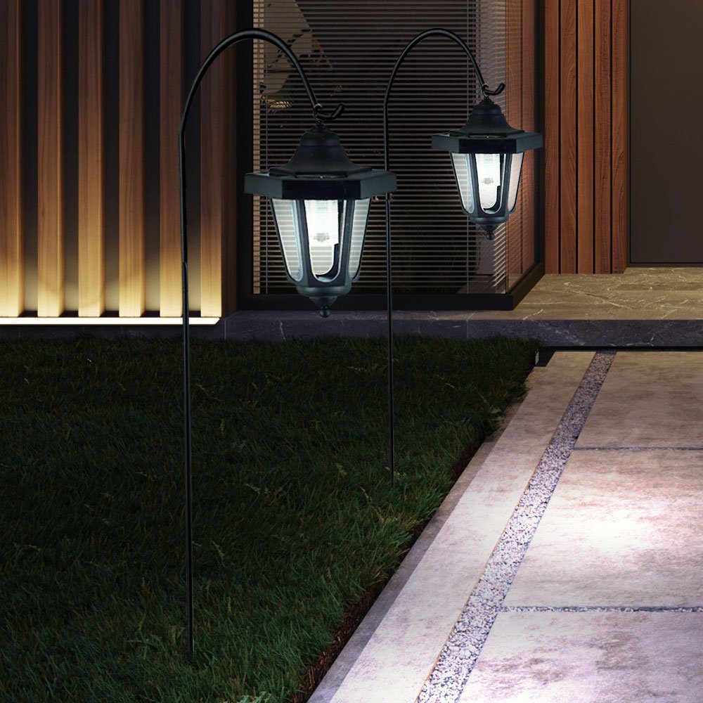 etc-shop Gartenleuchte, LED-Leuchtmittel fest verbaut, 2er günstig online kaufen