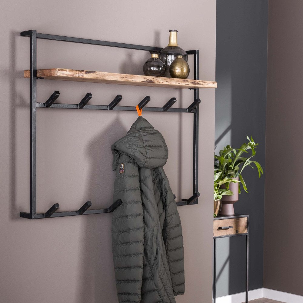 Hoyz Collection Garderobenständer Hoyz - Garderobe Air Solid - 12 Haken - Hutablage - Massives