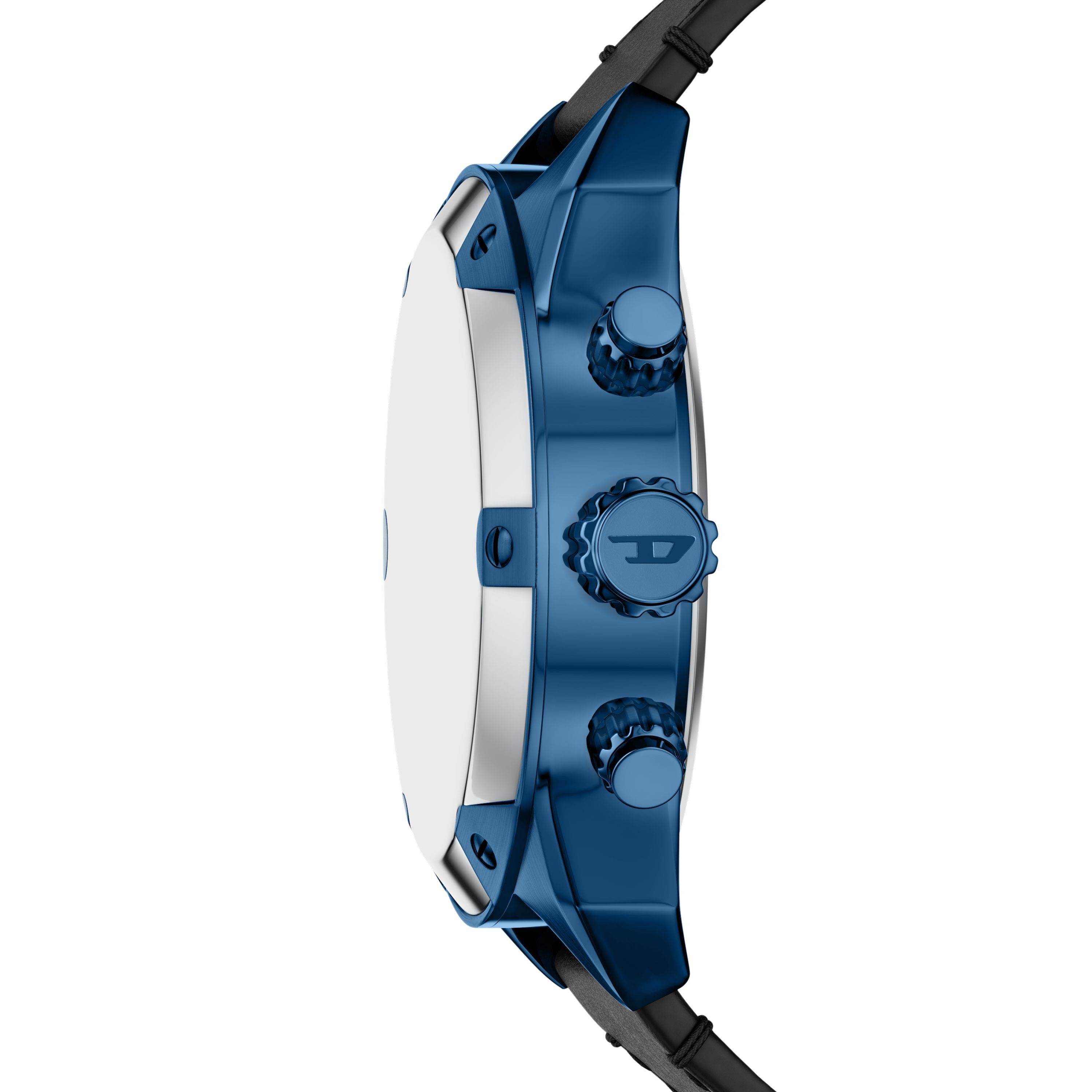 Diesel Chronograph Spiked DZ4703, Quarzuhr, Armbanduhr, Herrenuhr, Lederarmband, analog, Tag