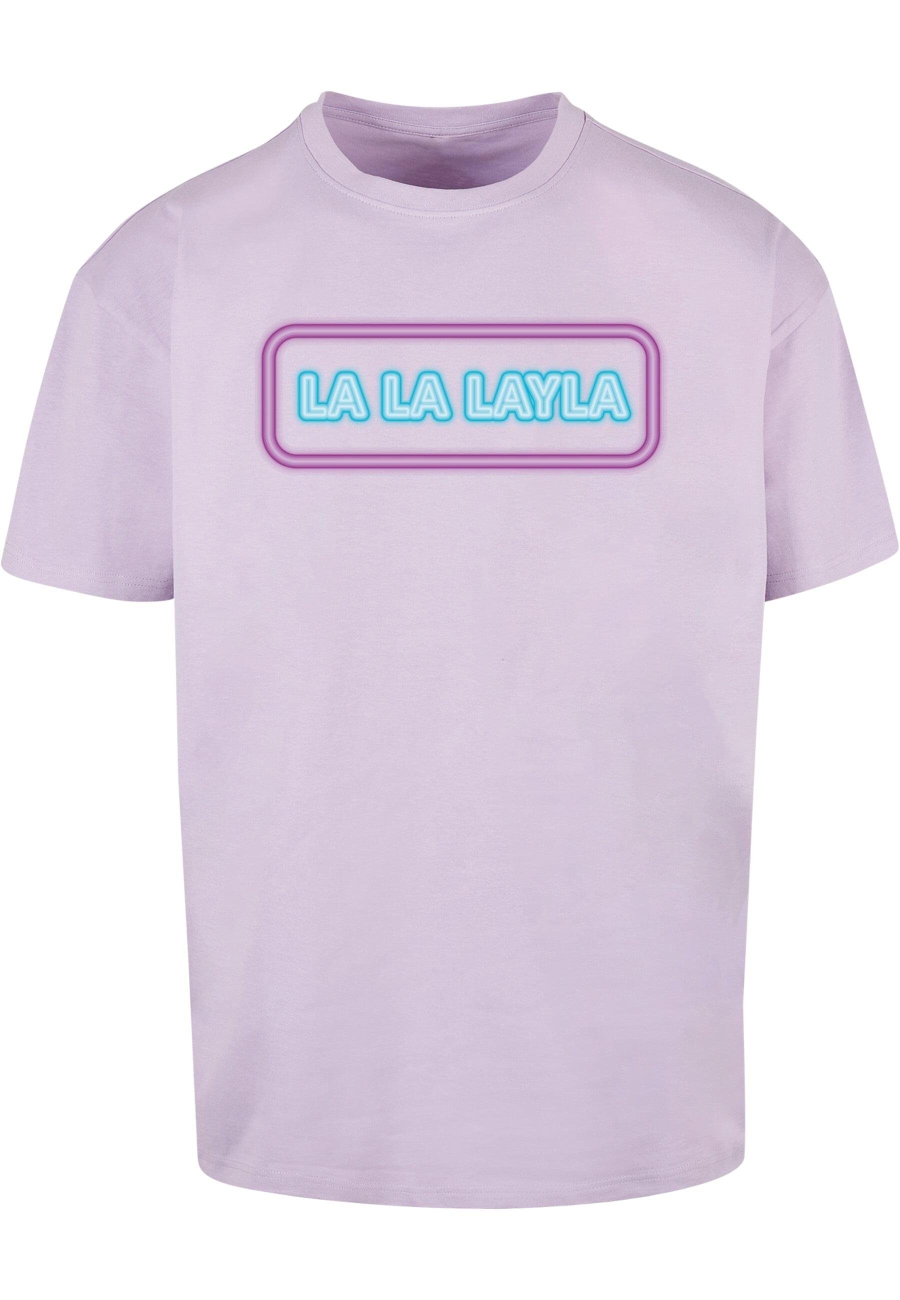 T-Shirt LAYLA Merchcode Tee Herren LA Oversize (1-tlg) lilac LA