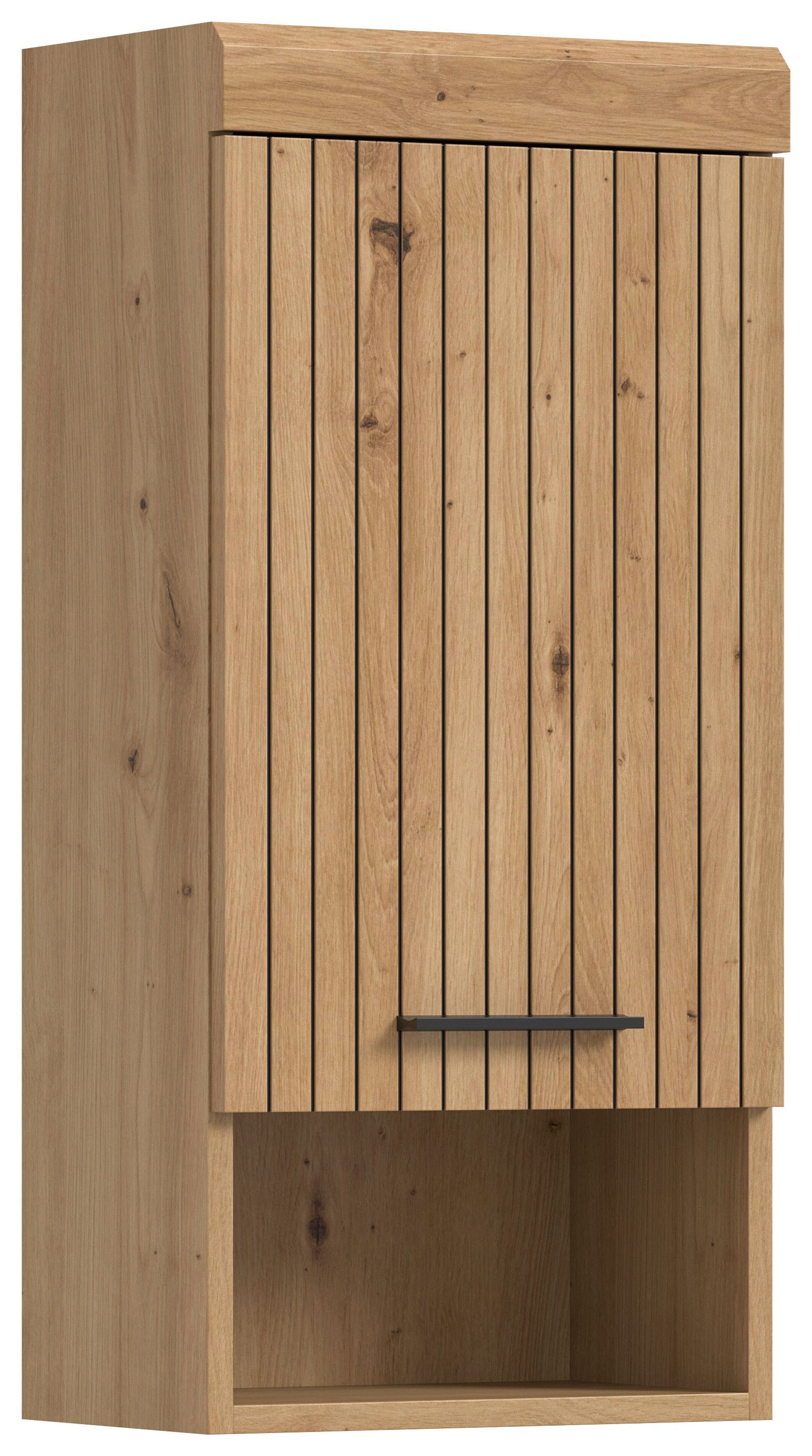 welltime Hängeschrank SIENA, Breite 37cm, 1 Tür, 1 offenes Fächer, 1 Einlegeboden, MDF-Front (1-St., TOPSELLER) in verschiedenen Farben erhältlich, Badmöbel, Badschrank, Schrank, Bad