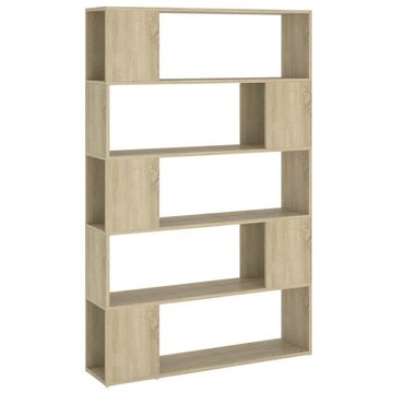 furnicato Bücherregal Raumteiler Sonoma-Eiche 100x24x155 cm Holzwerkstoff