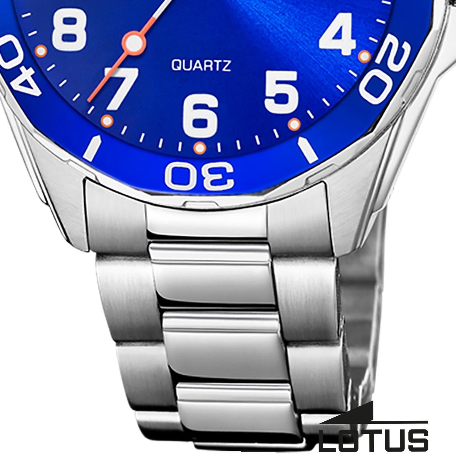 Lotus Chronograph Lotus Kinderuhr Edelstahl silber Lotus, (Chronograph), Kinder Armbanduhr rund, mittel (ca. 36mm), Edelstahl