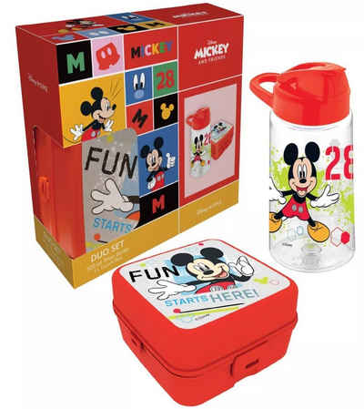 Disney Lunchbox Mickey Maus Sandwich Brotdose Box Set Flasche Kinder Cartoon 500ml