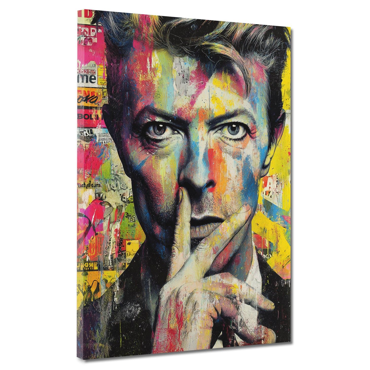 Artedinoi Leinwandbild Pop Art Star Porträt Farbenpracht Leinwandbild Wandbild Kunstdruck XL, Star-Porträt, farbenprächtig