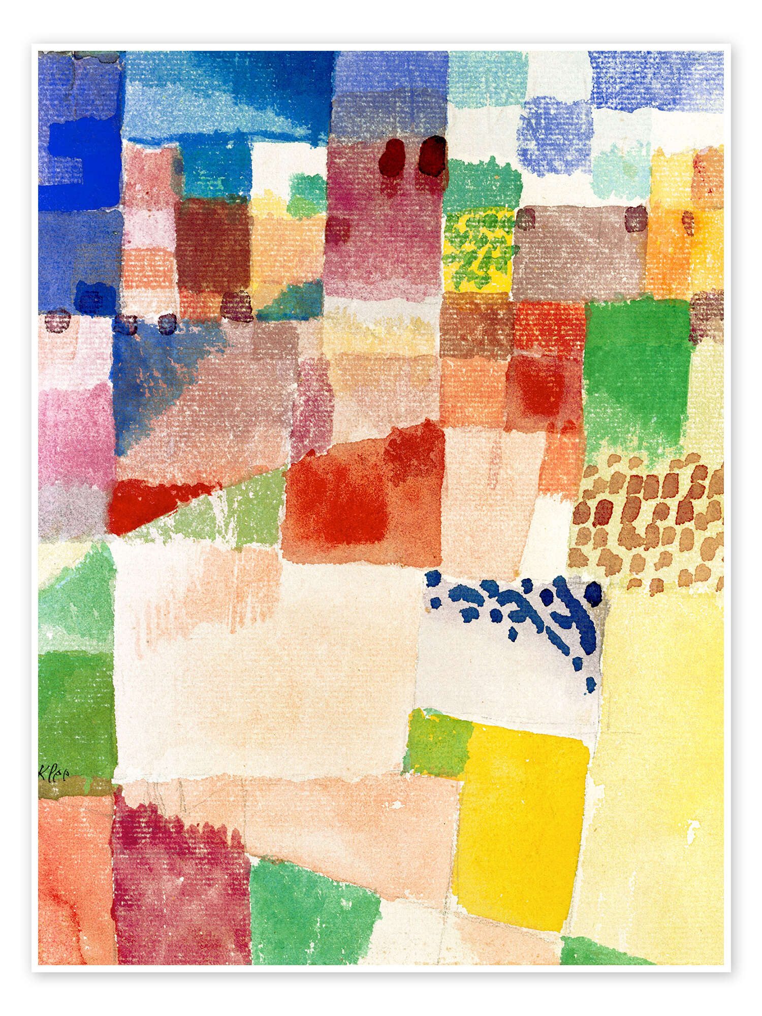 Posterlounge Wandbild Motiv aus Hammamet, Paul Klee, erhältlich als Poster, Leinwandbild, Wandsticker oder Acrylglasbild