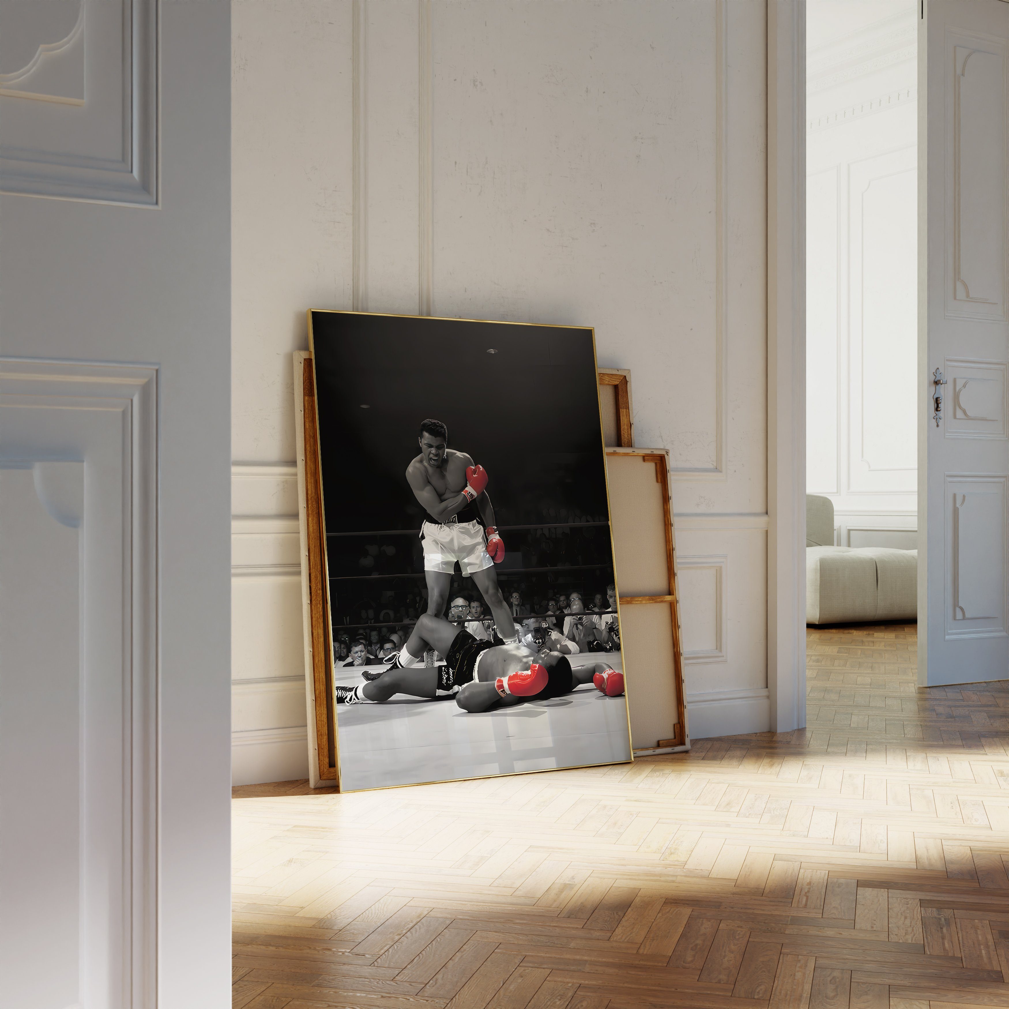 JUSTGOODMOOD Poster Premium ® Muhammad Ali · Boxer · ohne Rahmen