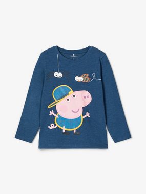 Name It Longsleeve Name It Jungen T-Shirt langärmelig mit Print blau (1-tlg) mit Frontprint