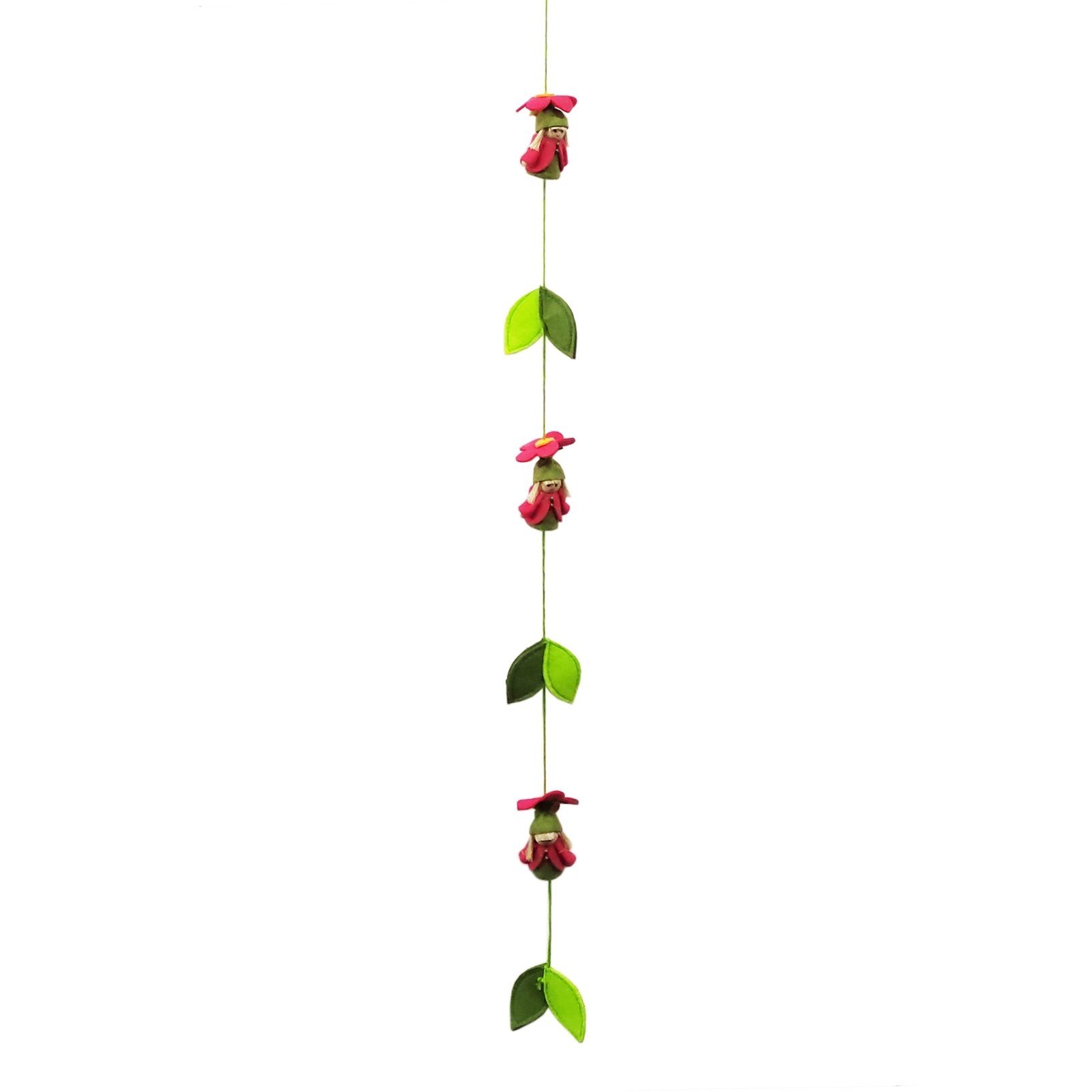 HTI-Living Dekoobjekt Dekogirlande Blumenkinder (1 St), Filzdekoration Blumendekoration | Deko-Objekte