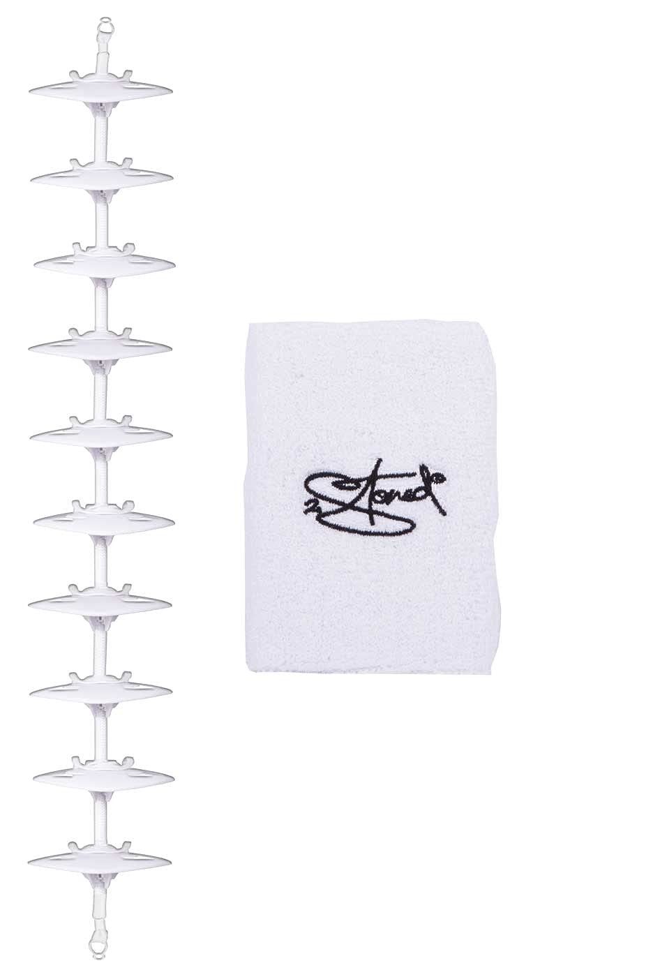 2Stoned Garderobenhalter Kappenhalter Caprack PRO mit 10 Clips + Zugabe von 2Stoned, zum Aufhängen von bis zu 30 Baseball Caps