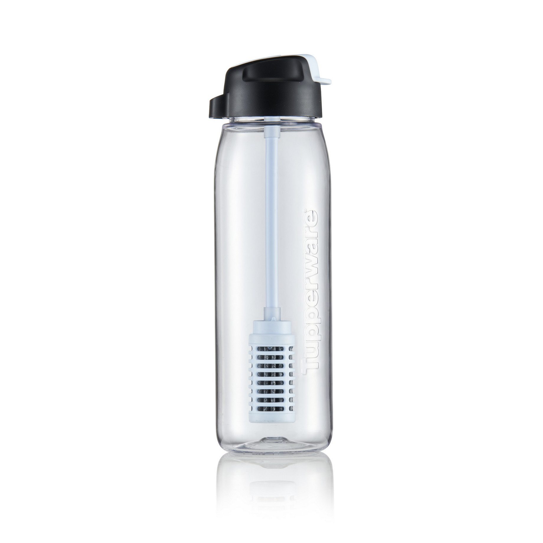 TUPPERWARE Trinkflasche Tupperware Pure&Go Wasserfilter-Flasche 750ml