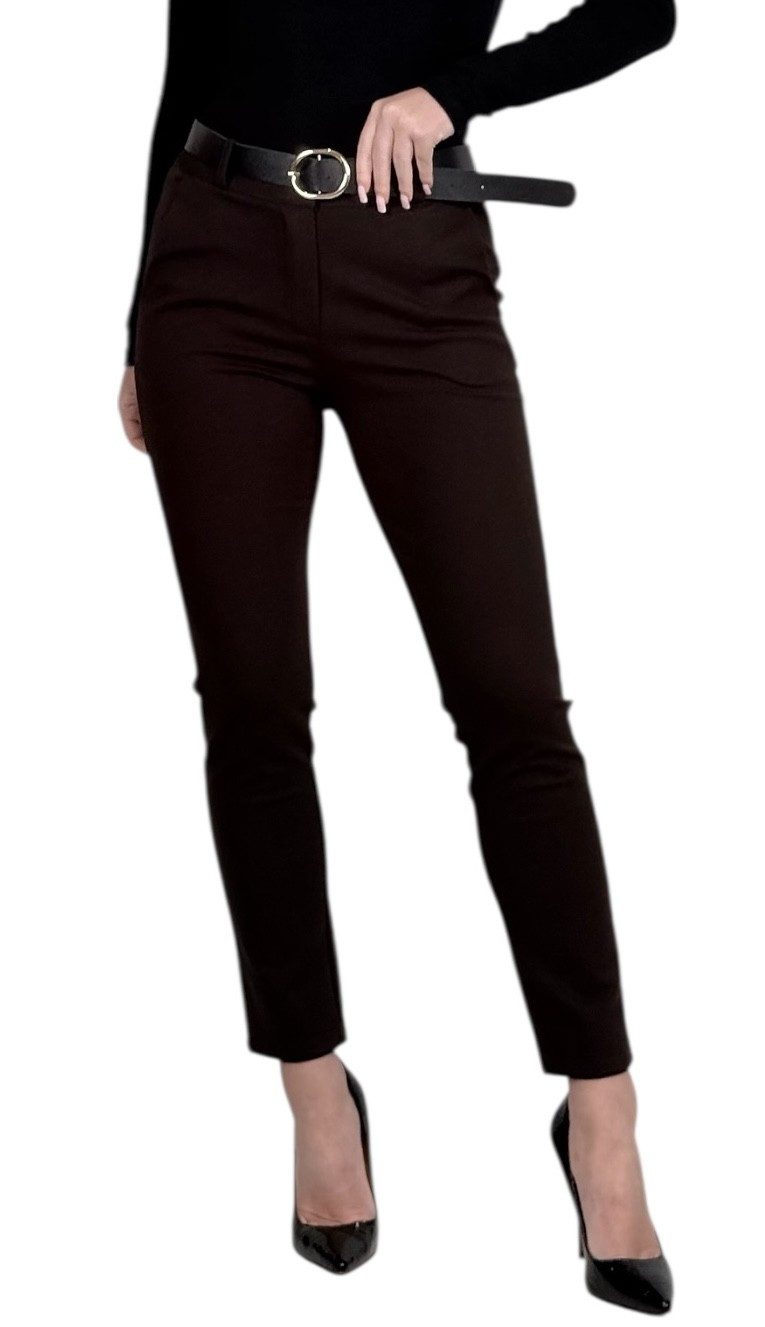 Mississhop Stretch-Hose Stretch-Hose Chinos Damen Stretchhose mit Reißversc günstig online kaufen