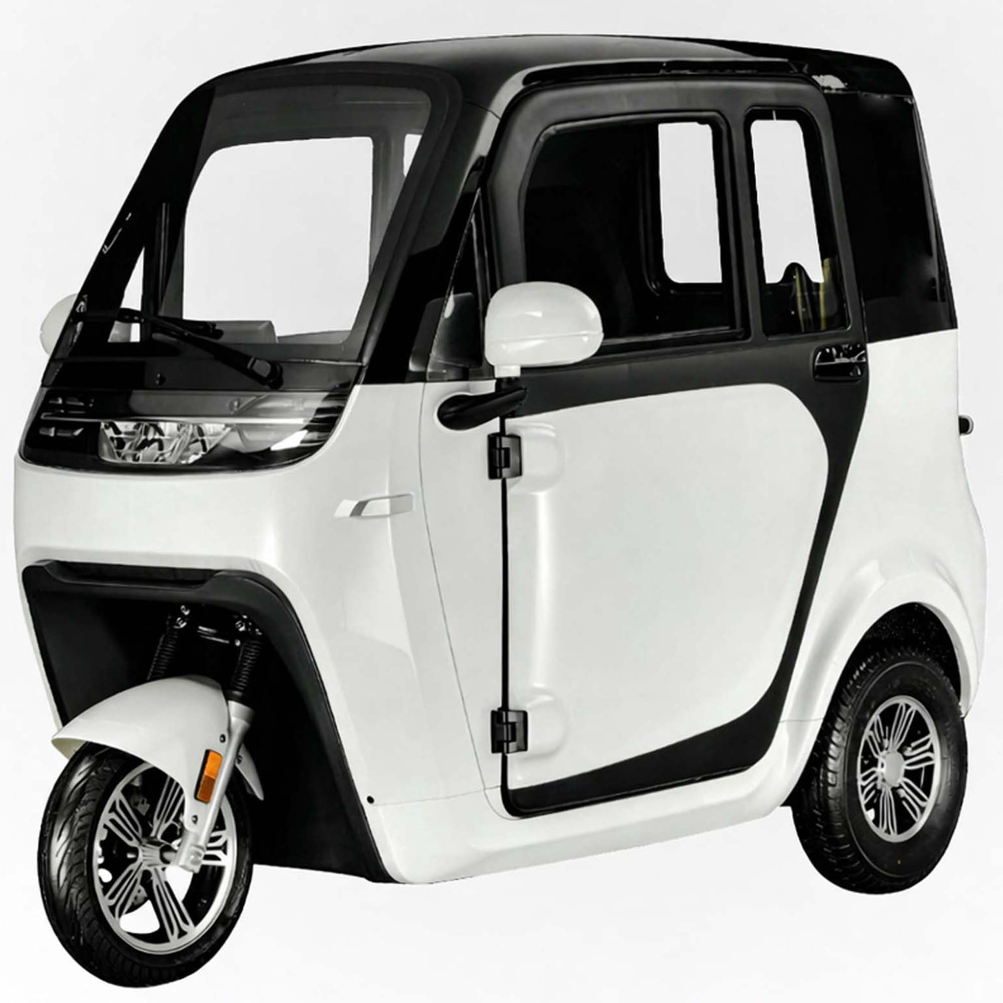 Urban Hopper E-Motorroller Urban Hopper Cabin Base Elektro Kabinenroller Dreirad-Microcar, 1500 W, 25 km/h, abschließbare Transportbox, Blei-Gel-Akku, bis zu 80km Reichweite, COC