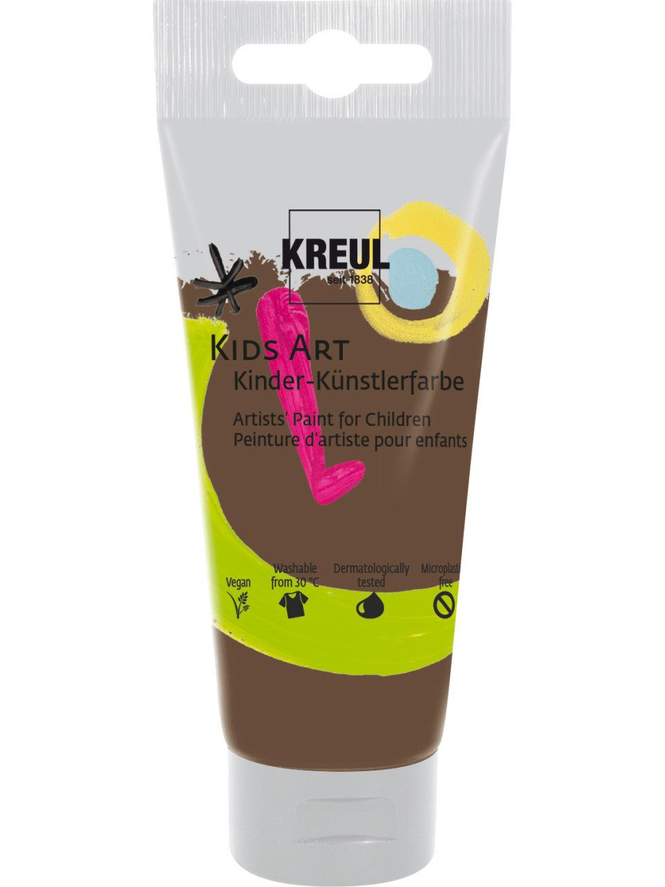 Kreul Kinderfarbe Kreul Kids Art Kinder-Künstlerfarbe dunkelbraun 75