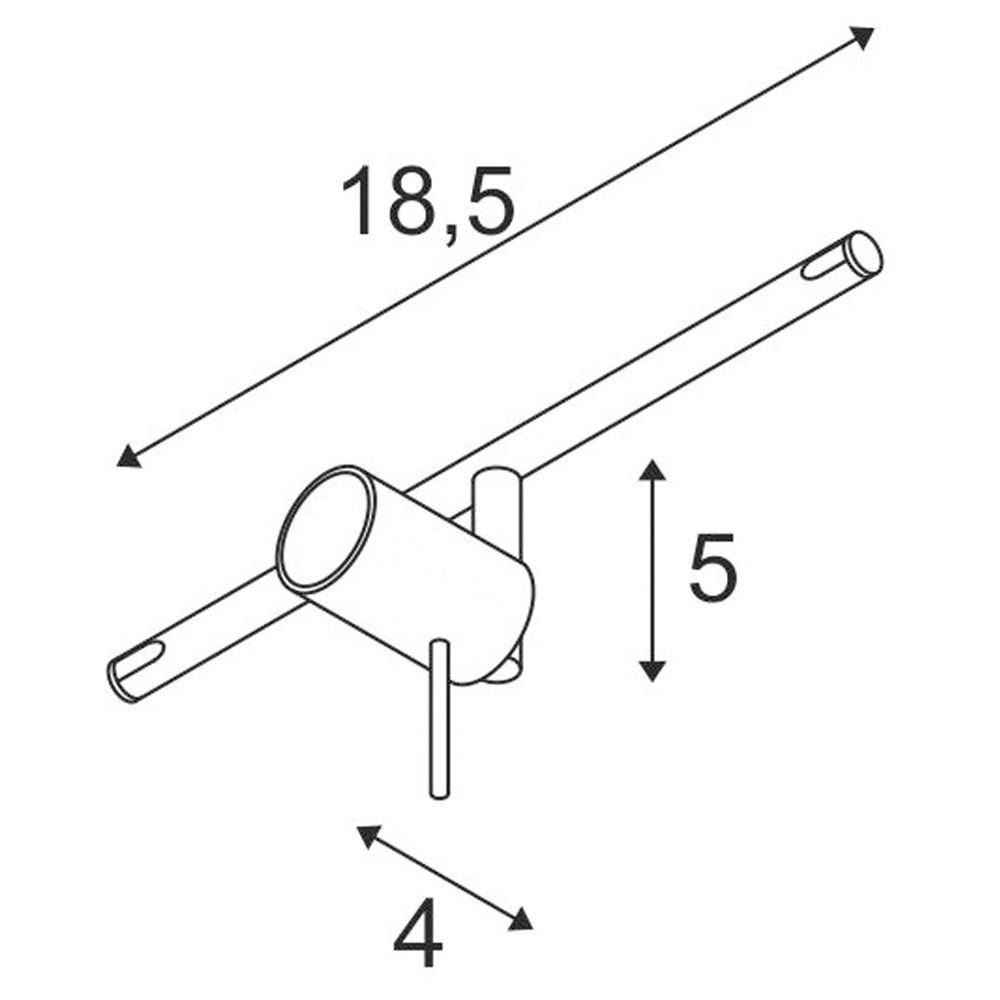 SLV Deckenleuchte Tenseo Seilsystem, Syros, enthalten: Leuchtmittel warmweiss, Angabe, keine QR-C51, Nein, schwarz, Seilsystem Seilleuchte