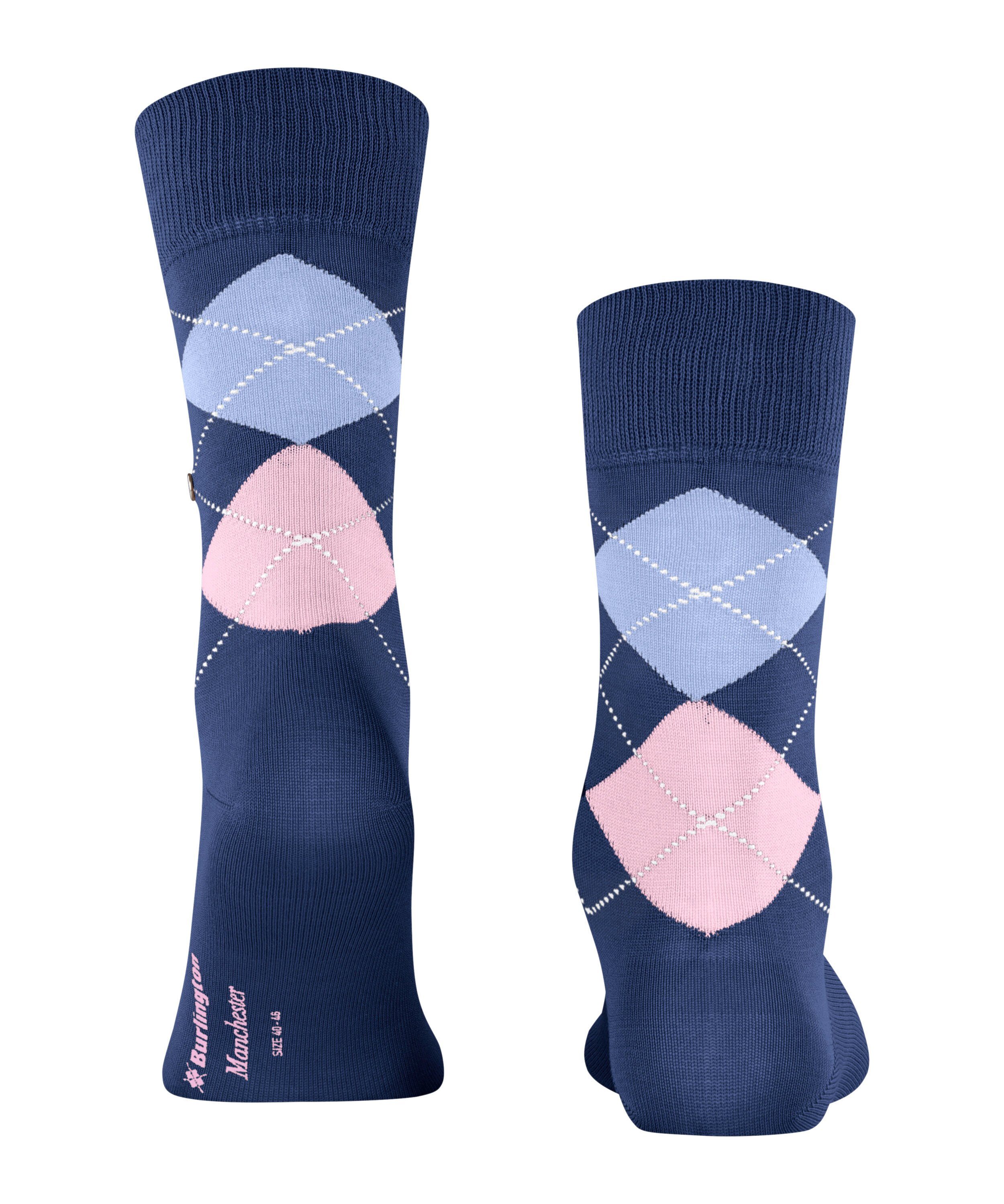 blue Burlington (1-Paar) Socken (6583) night Manchester