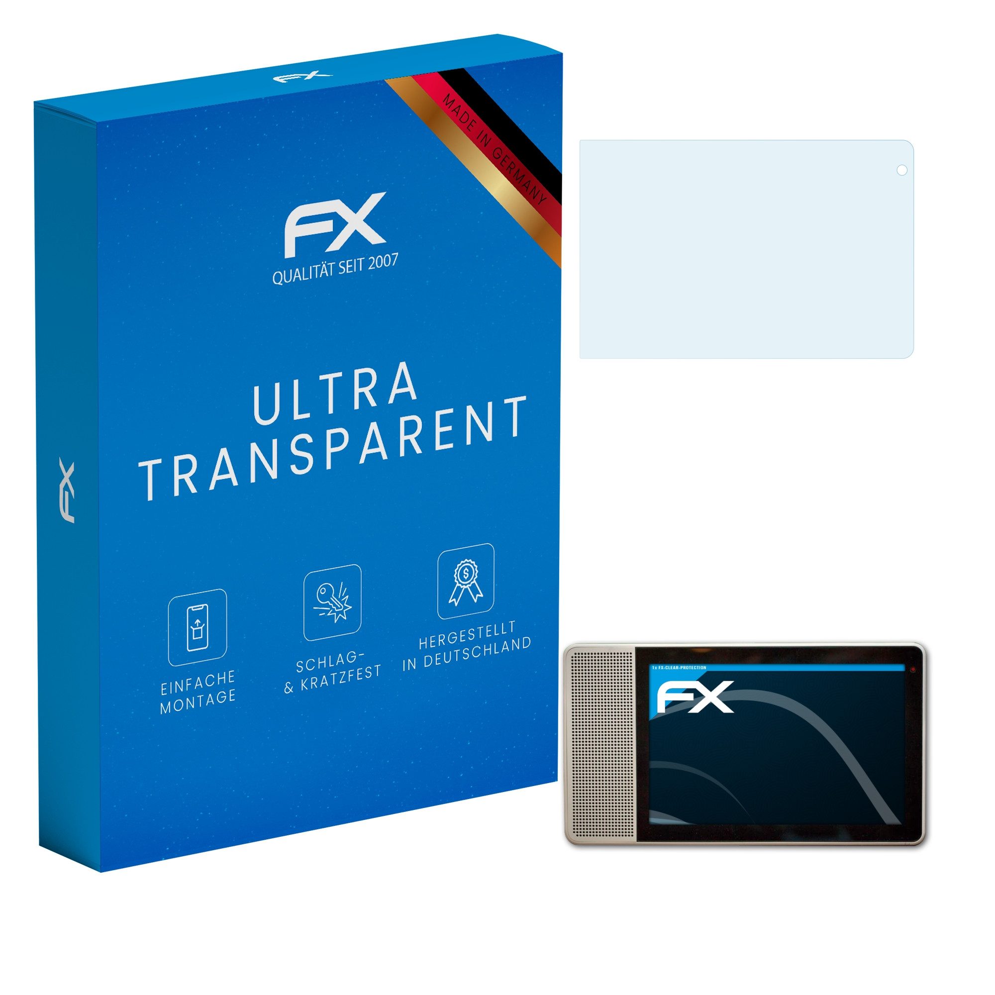 atFoliX Schutzfolie Displayschutz für Lenovo Smart Display 8 inch, Ultraklar und hartbeschichtet