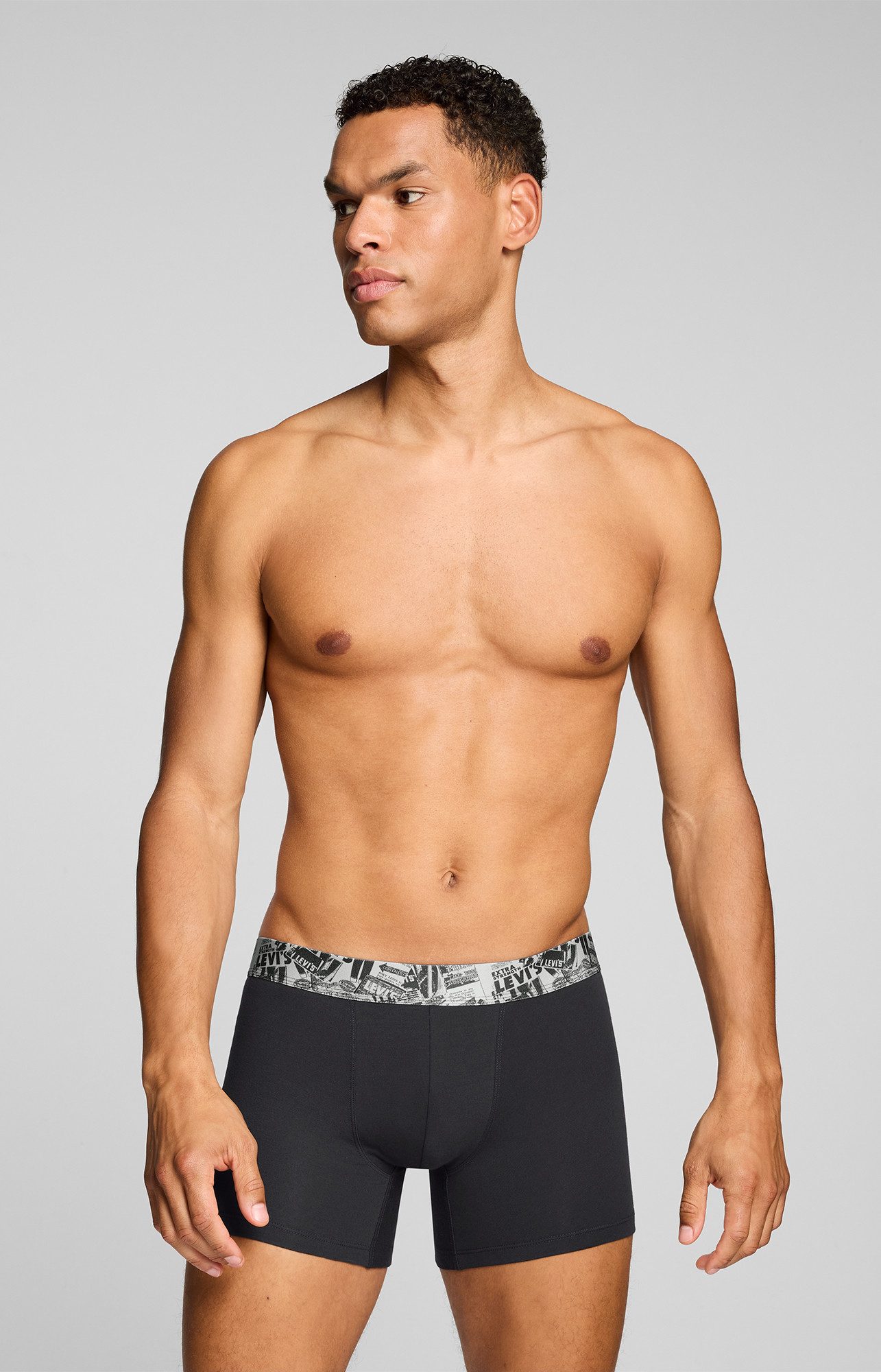 Levi's® Boxershorts LEVIS MEN NEWSPAPER WB BOXER BRIEF 2P (2er Pack) ohne Eingriff, Cotton-Stretch