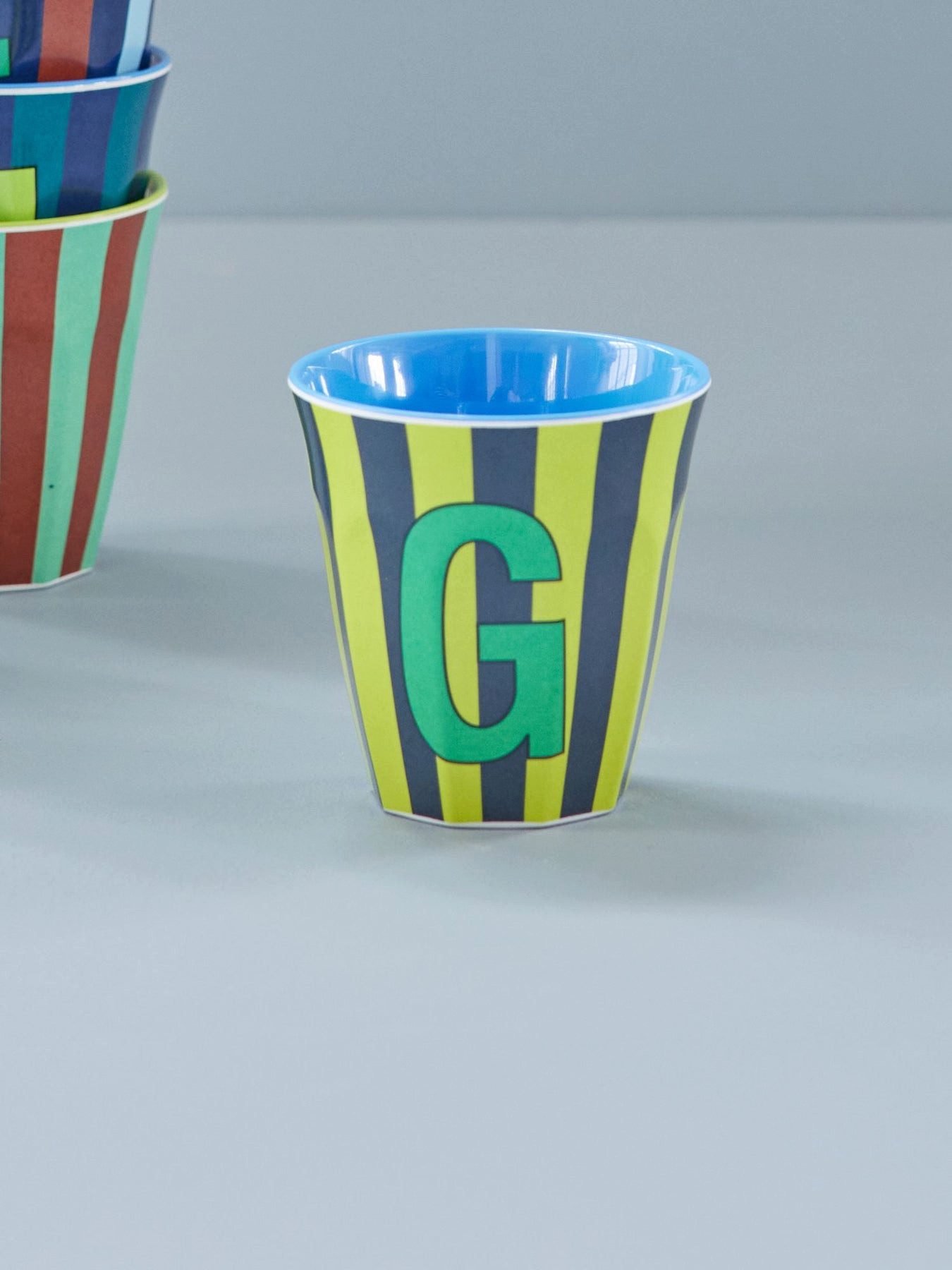 rice Becher Melamin Becher mit Buchstaben - Jungen, 1-tlg., Melamin, Buchstaben Becher