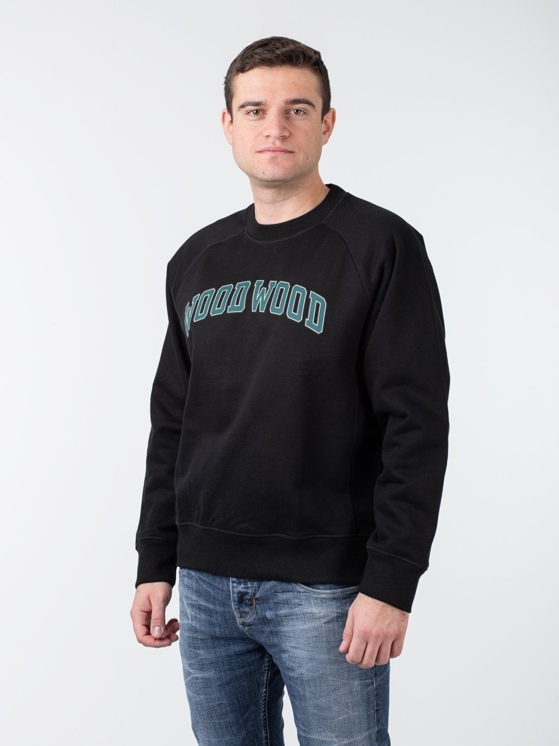 Sweatshirt WOOD Hester WOOD Wood Sweater Black Wood IVY