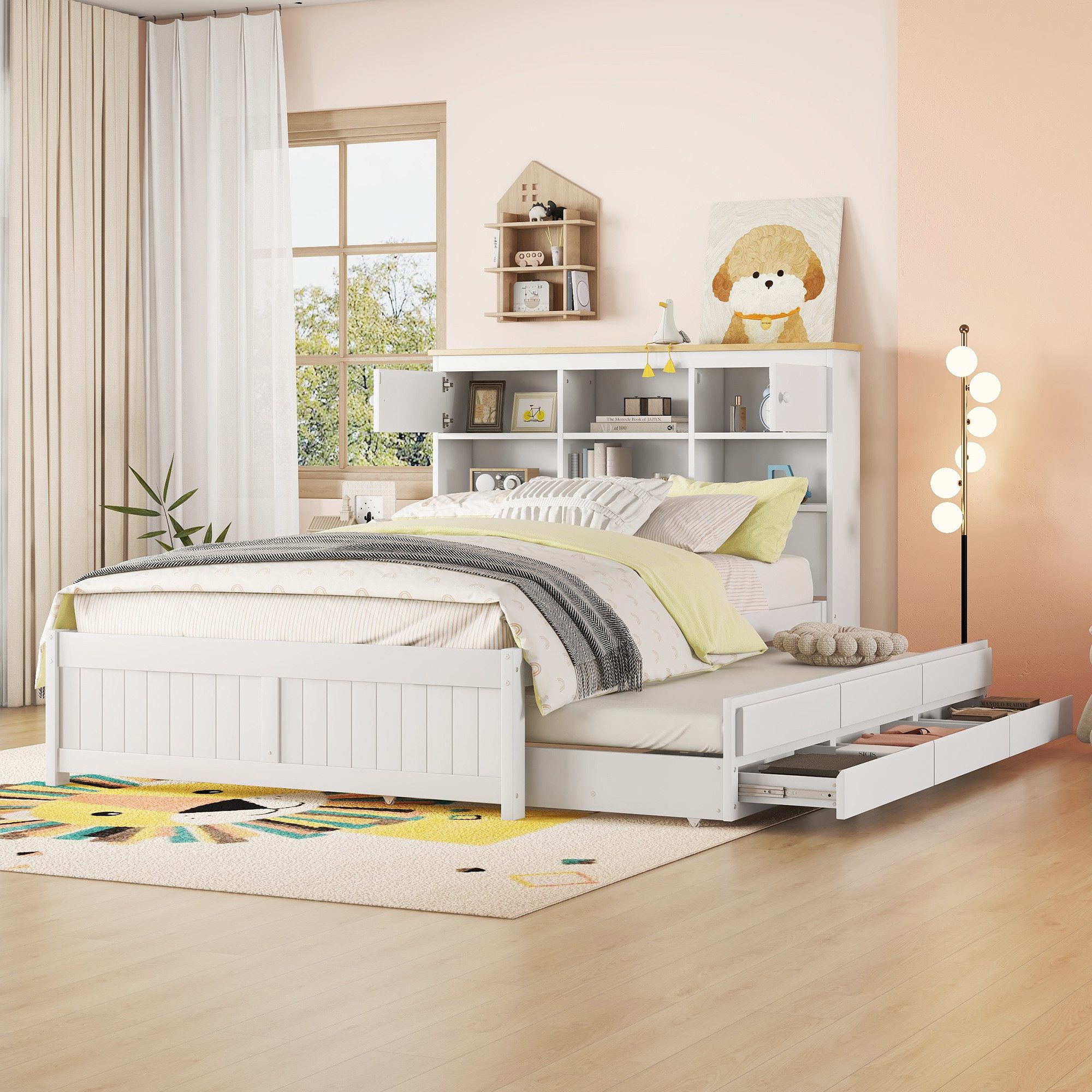 Flieks Massivholzbett, Kinderbett Doppelbett 140x200cm mit günstig online kaufen