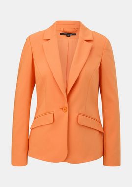 Comma Blusenblazer Blazer aus Baumwollmix Logo