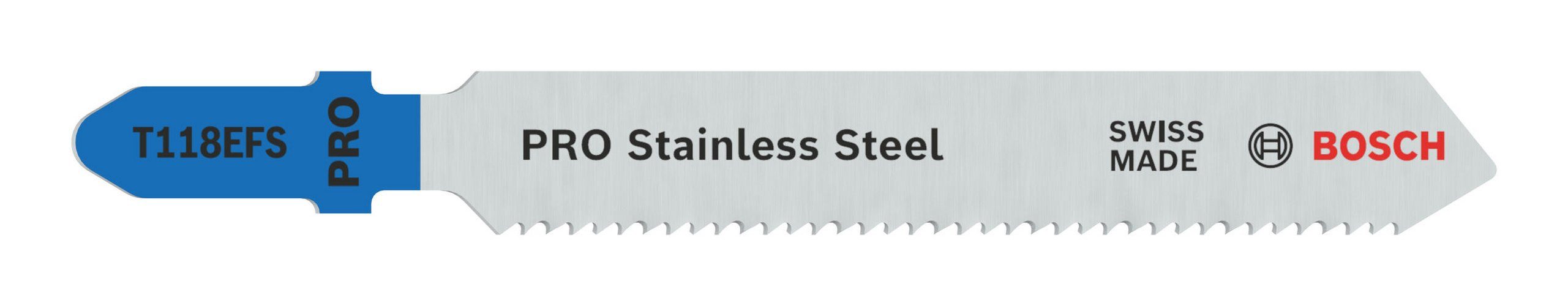 BOSCH Stichsägeblatt Pro Stainless Steel (5 Stück), Stainless Steel T118EFS, 83 mm - 5er Pack