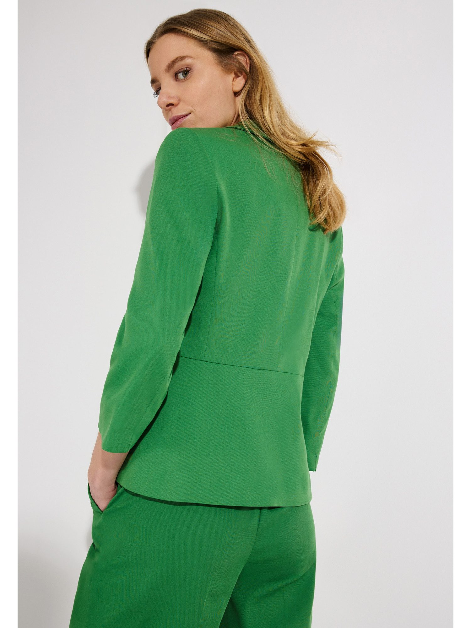 MORE&MORE Jackenblazer taillierter, schmaler 3/4 Arm Blazer
