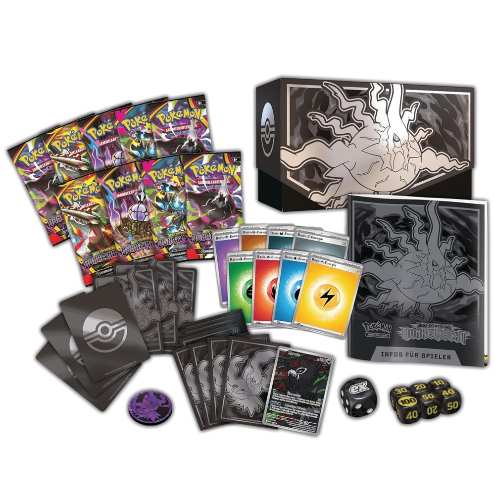 POKÉMON Sammelkarte Top-Trainer-Box Dunkelnacht Pokemon Sammel-Karten deutsch