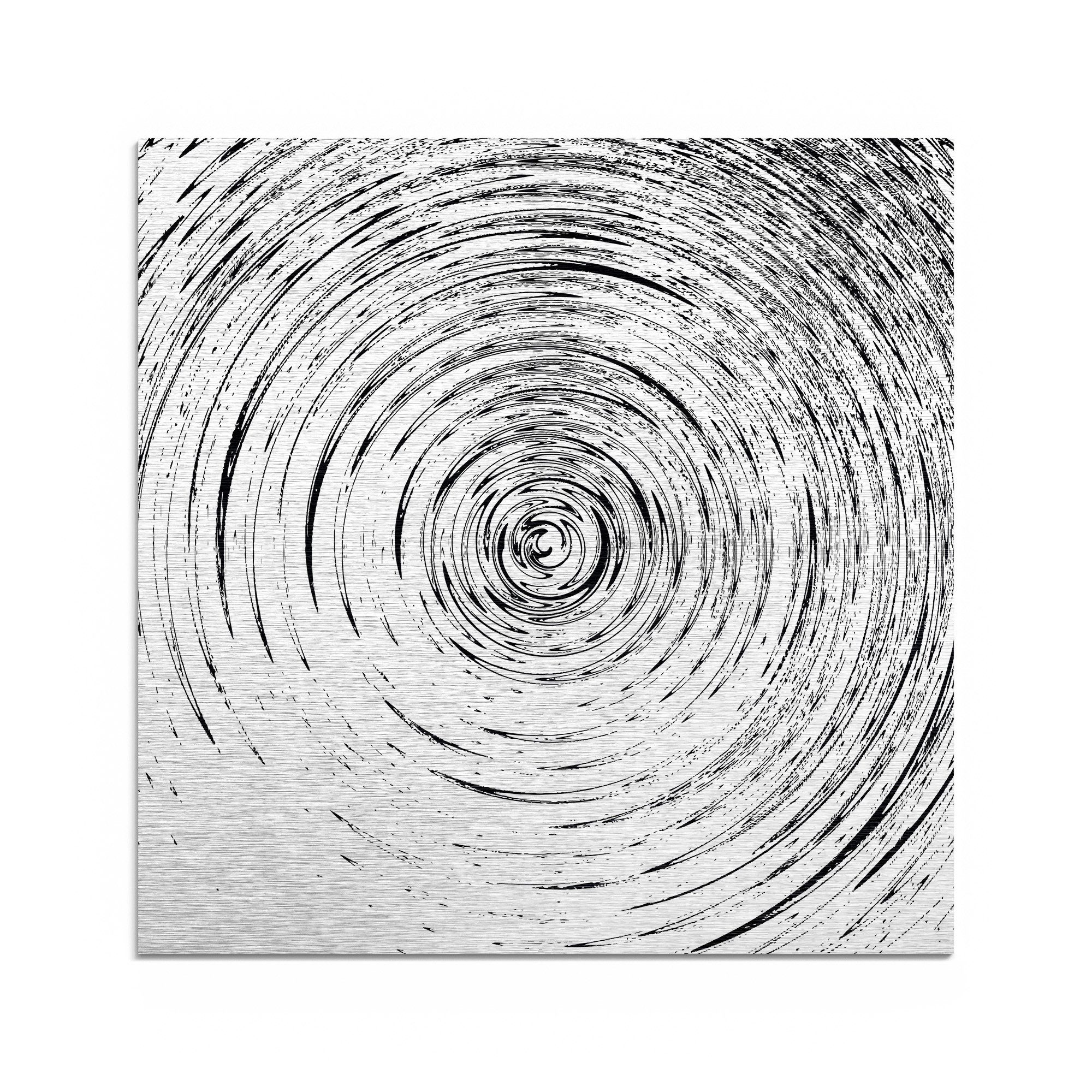 DEQORI Metallbild 'Im Sog der Linien', Alu Dibond Bild Aluminium Aluverbund günstig online kaufen
