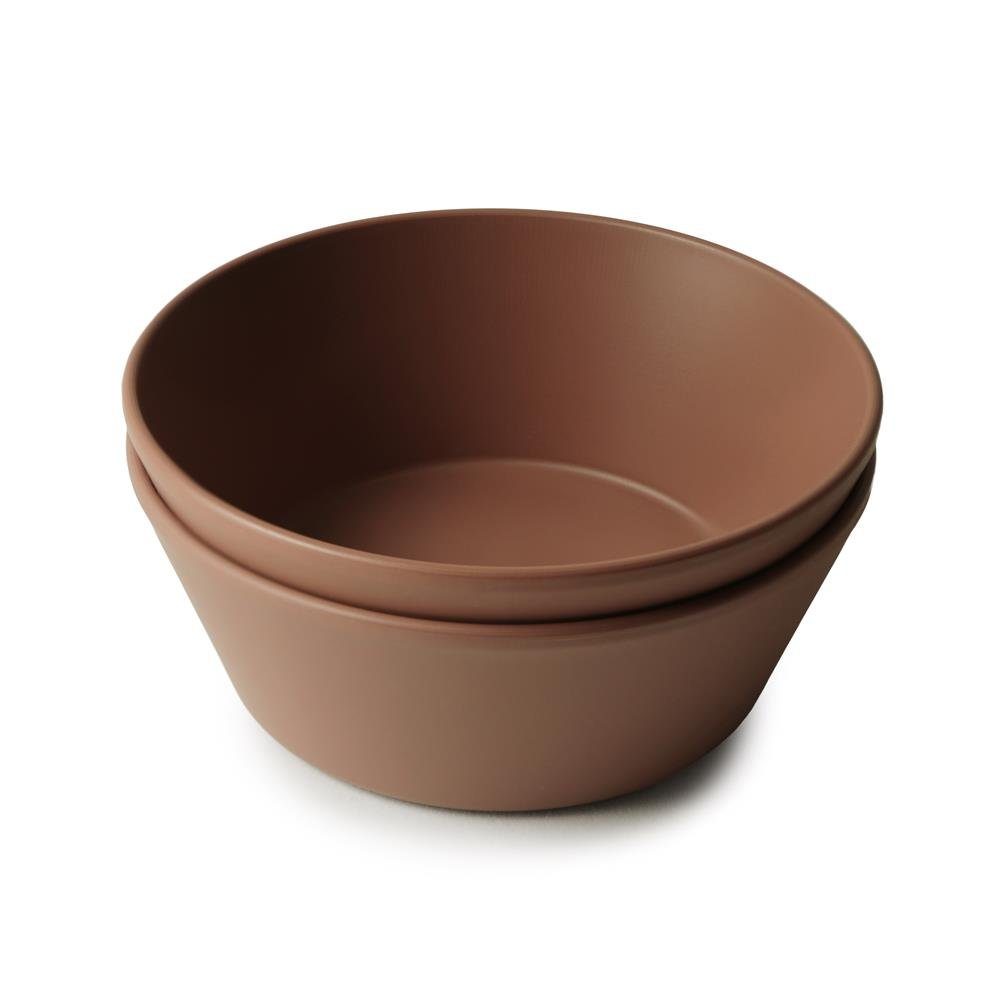 Braun, Rund Mushie Polypropylen-Kunststoff, Set Caramel 2er Müslischüssel ml BPA-freier 400 Schale