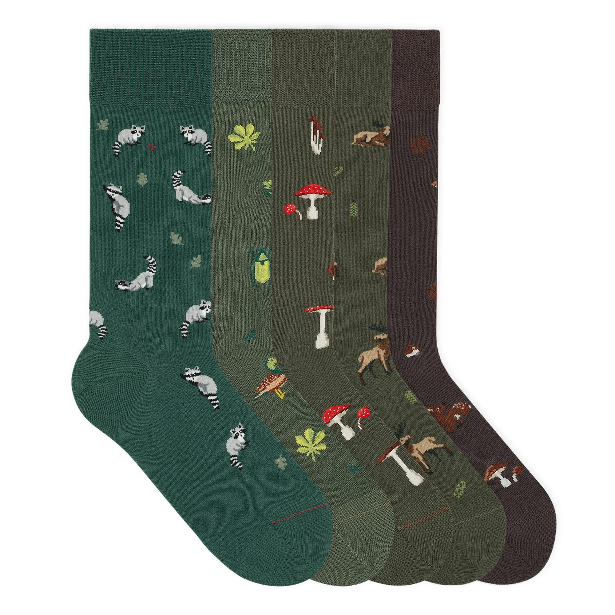 von Jungfeld Socken Seasonal Icon Bundle Bio-Baumwolle 36-46 Unisex (5-Paar, 5 Paar)