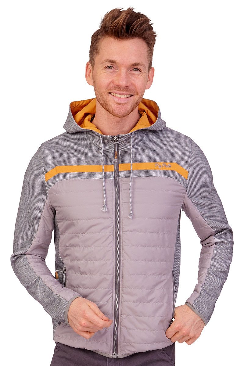 Piz Palü Outdoorjacke Outdoorjacke Herren - RIED - grau/honig