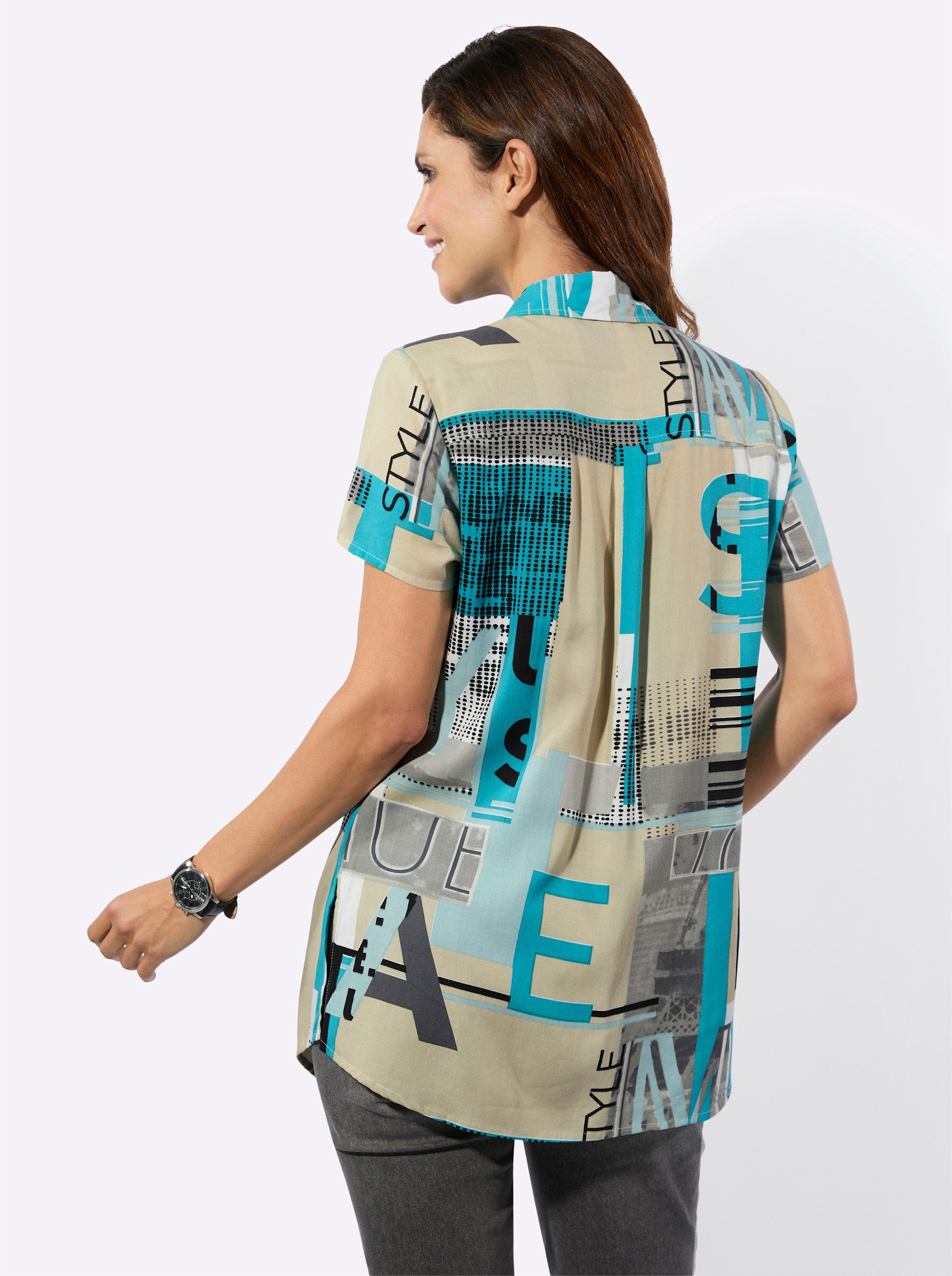 Witt Klassische Bluse Longbluse Kurzarm günstig online kaufen