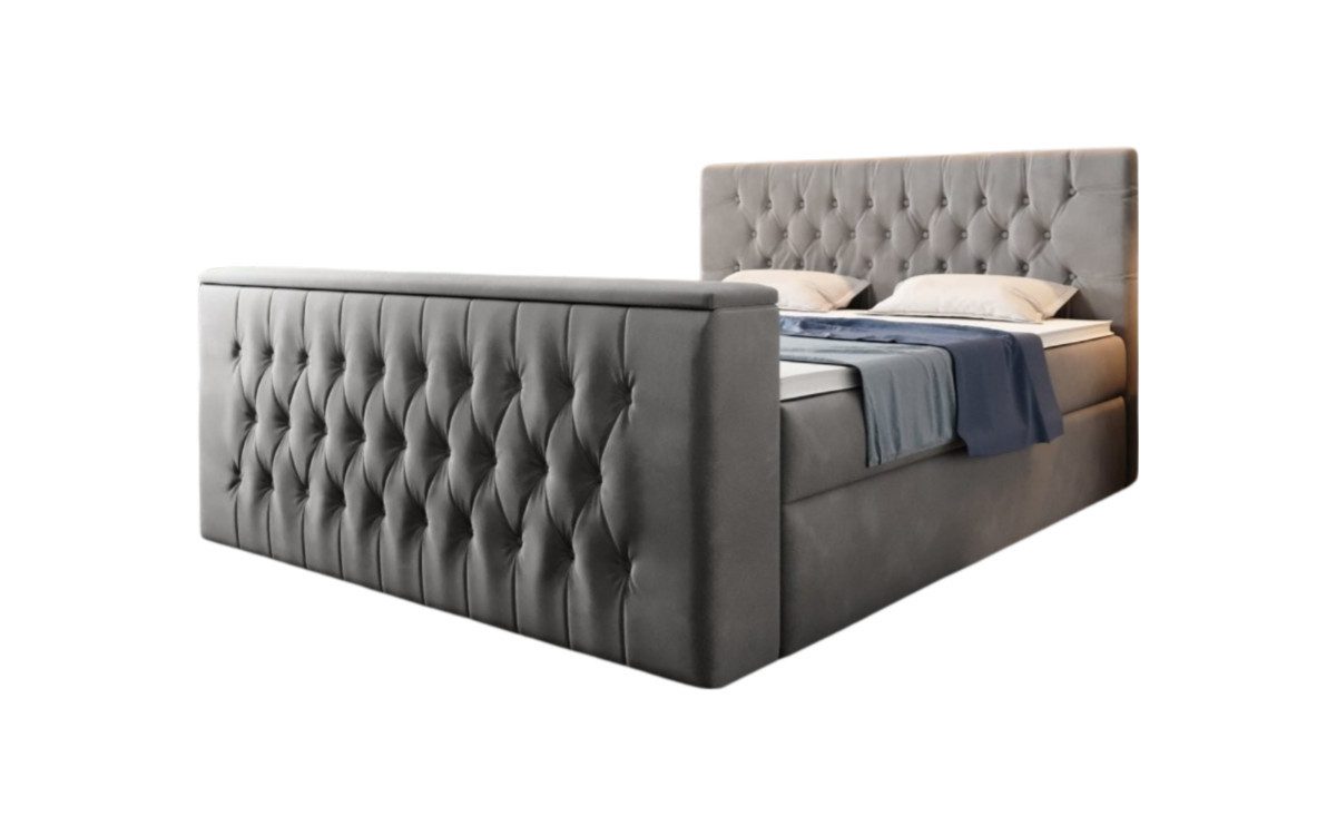 Luxusbetten24 Boxspringbett Velano, mit TV Lift und Stauraum günstig online kaufen