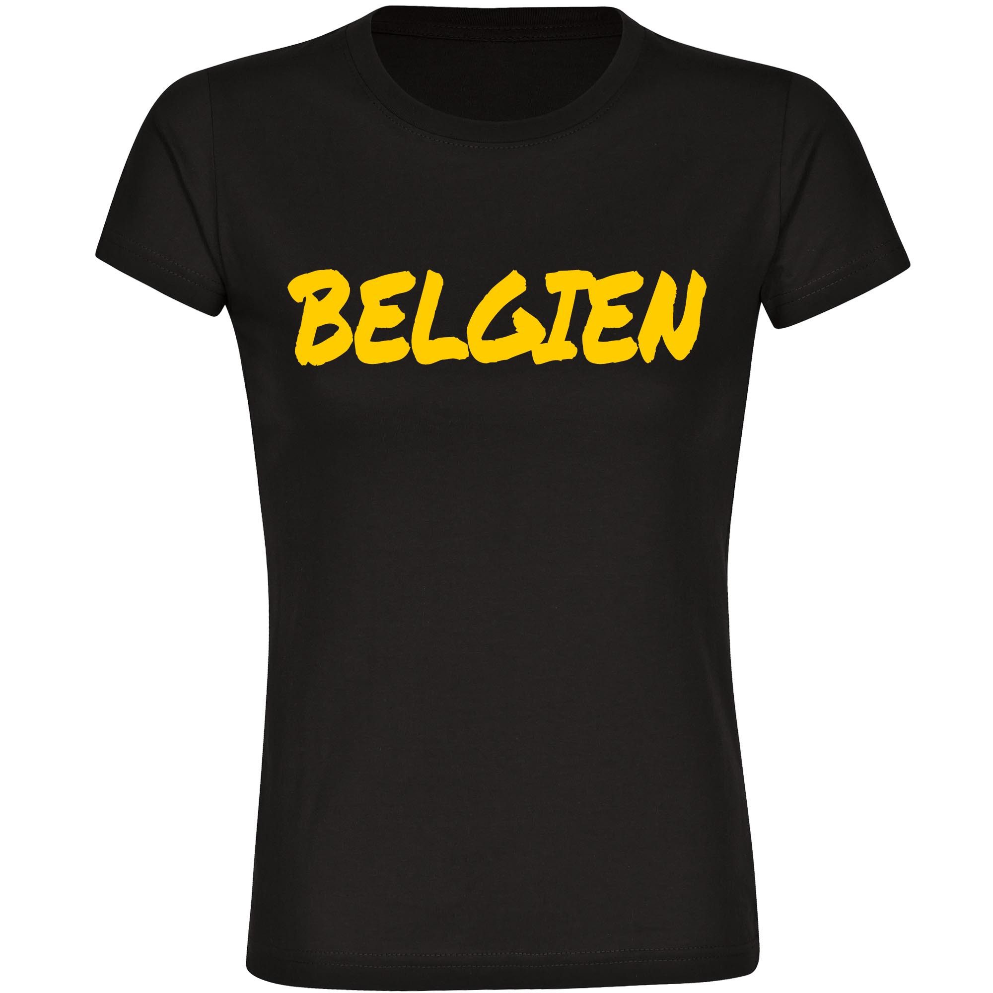 multifanshop T-Shirt Damen Belgien - Textmarker - Frauen