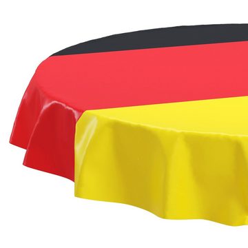 Beautex Tischdecke Wachstuchtischdecke Deutschland Flagge, Fahne, abwischbar Tischdecke (1-tlg)