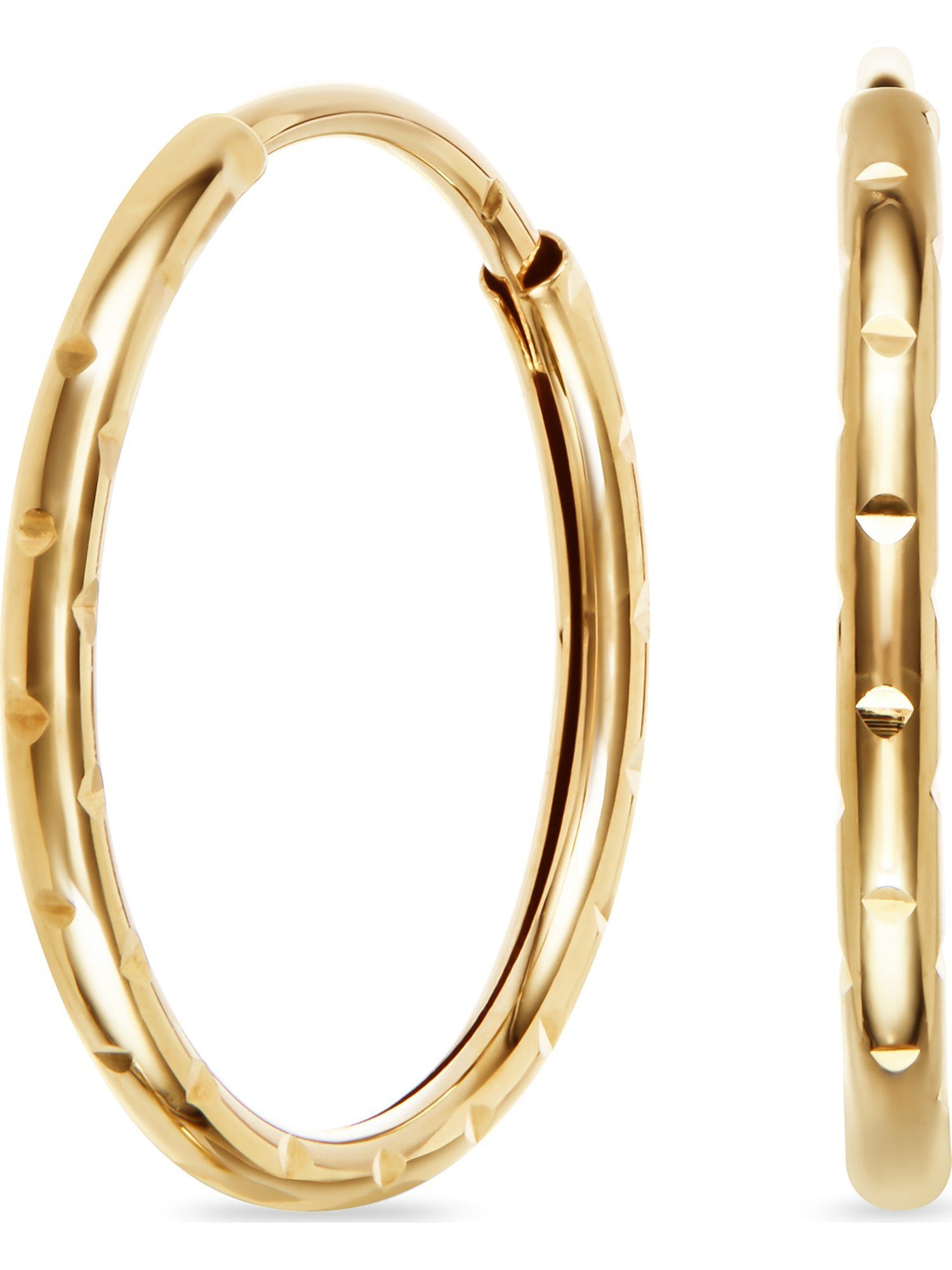 FAVS Paar Creolen FAVS Damen-Creolen 375er Gelbgold (Paar)