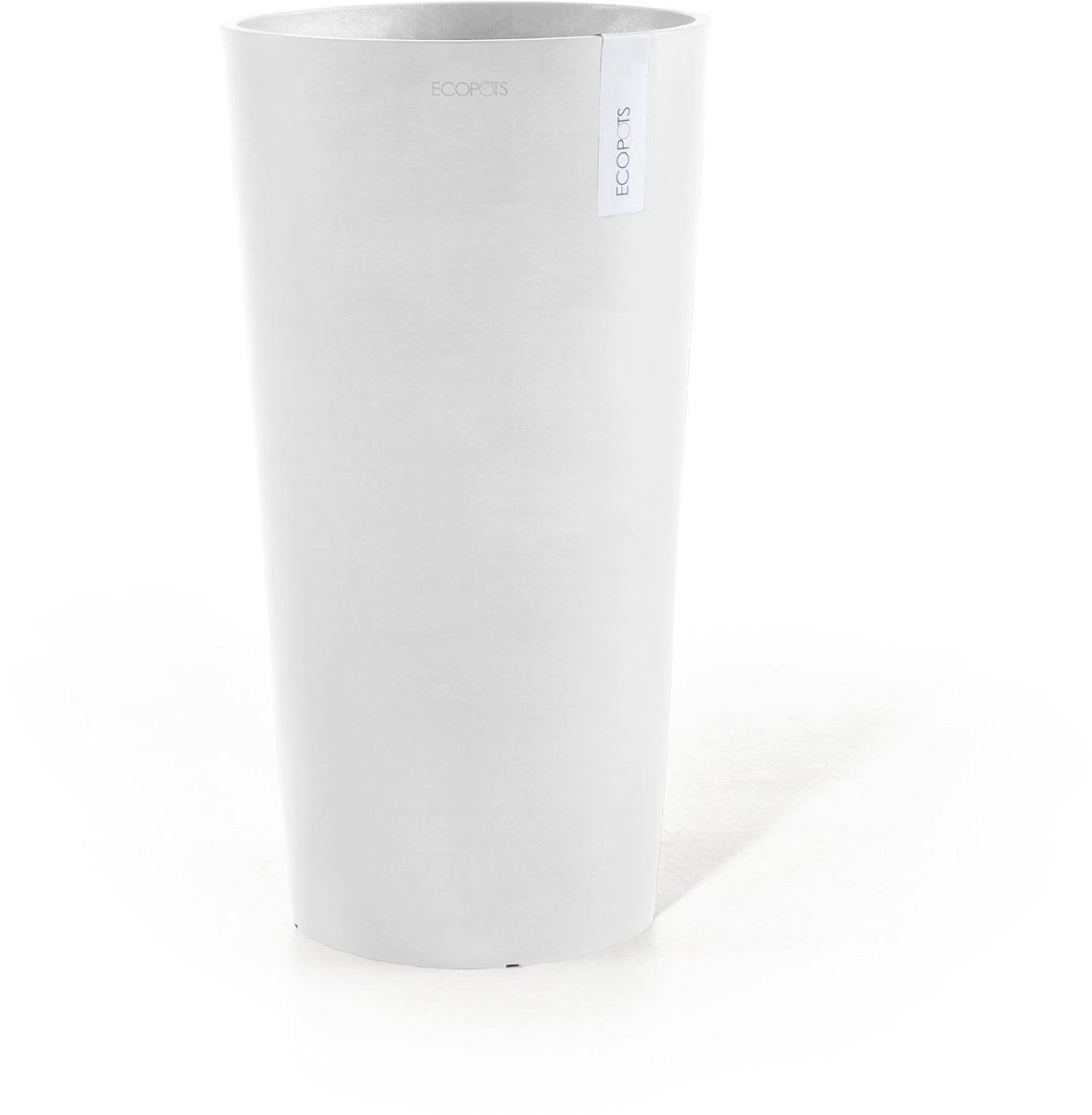 ECOPOTS Blumentopf Amsterdam Extra High 90 - Pure White - Ø49,8 x H91 cm (1 St)