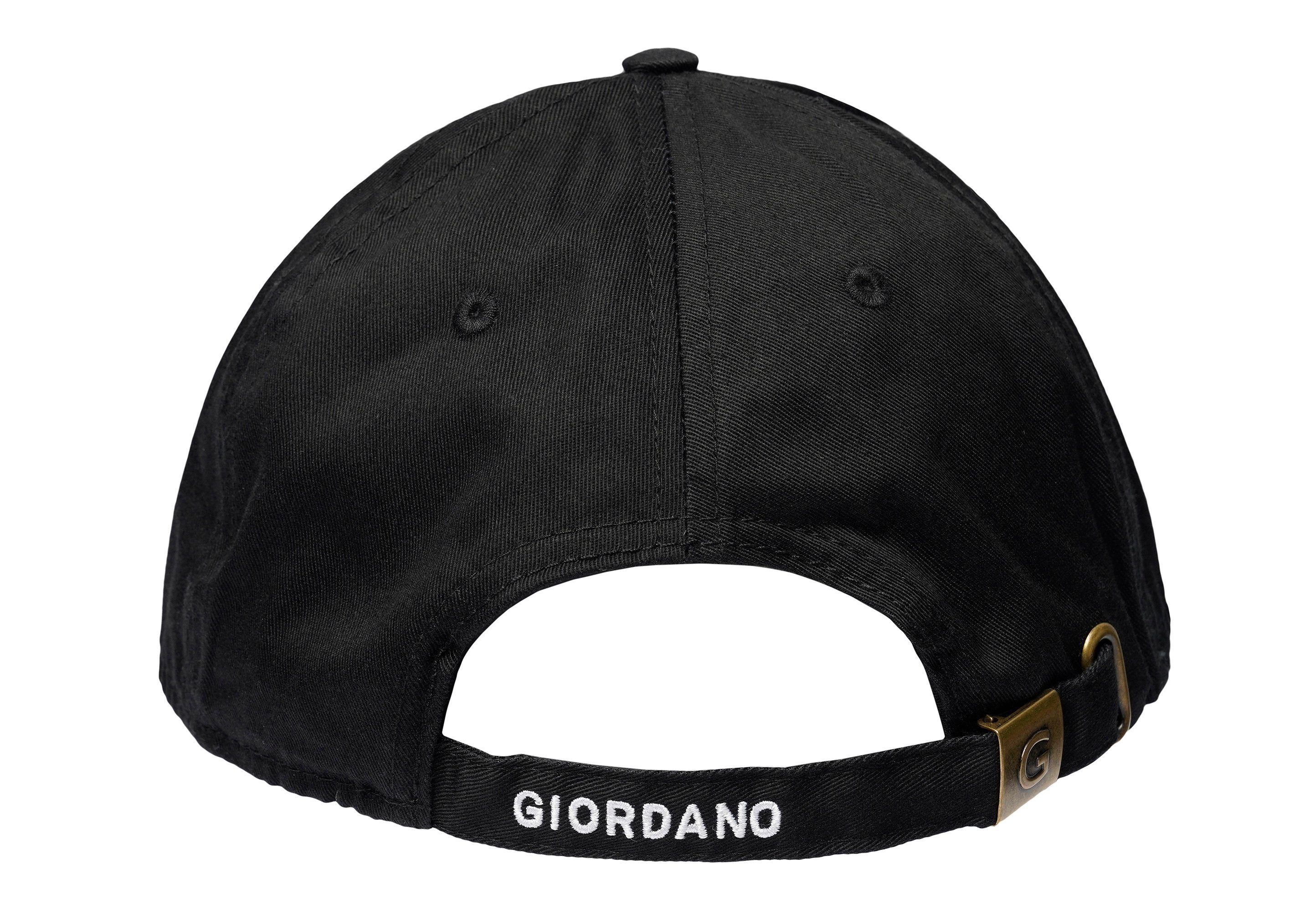 GIORDANO Baseball Cap mit trendiger 3D Lion Markenstickerei schwarz